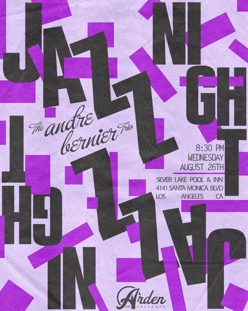 Event artwork for Arden Presents: A Night of Jazz