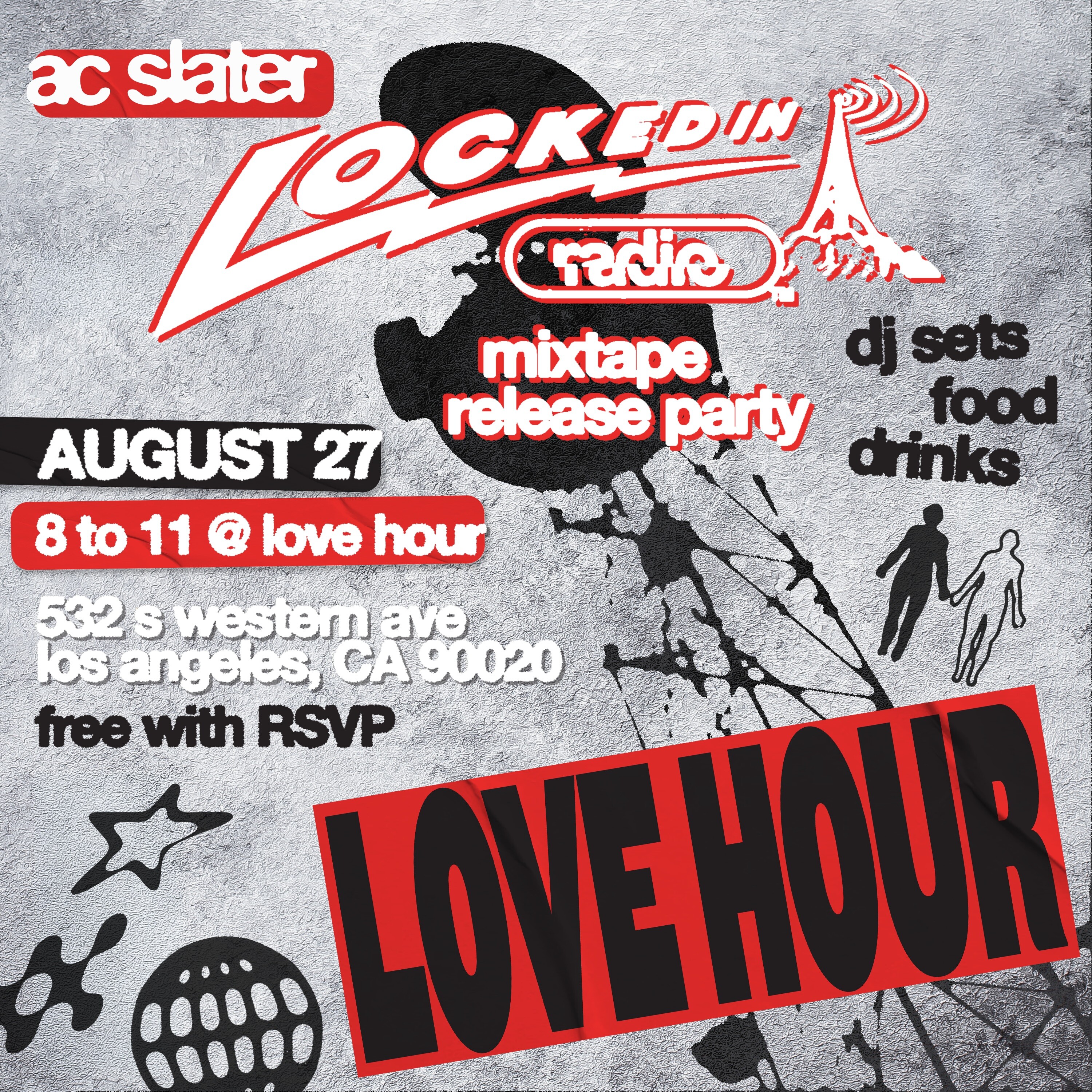 Event artwork for AC Slater Locked In Mixtape Release