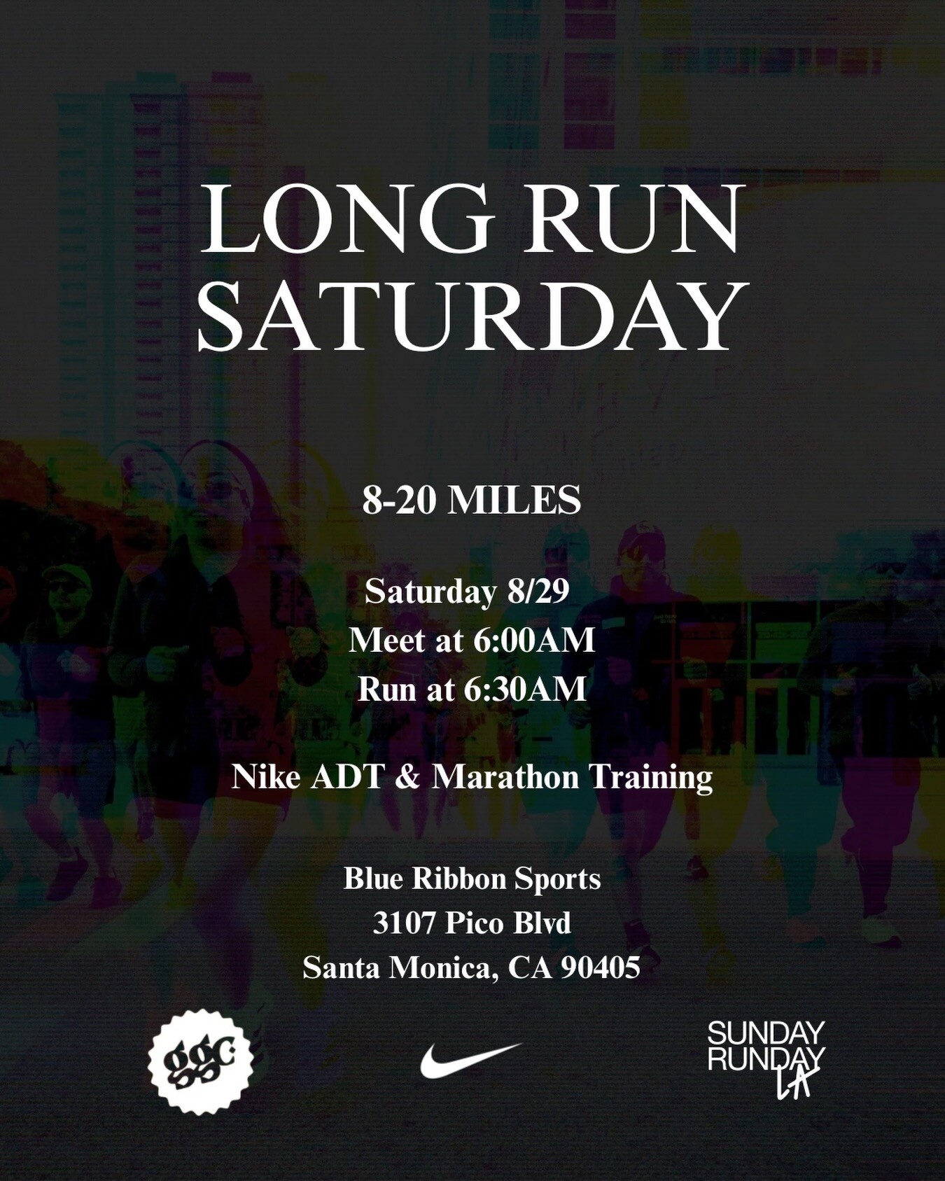 Event artwork for Sunday Runday LA x Girl Gang Crazy Long Run