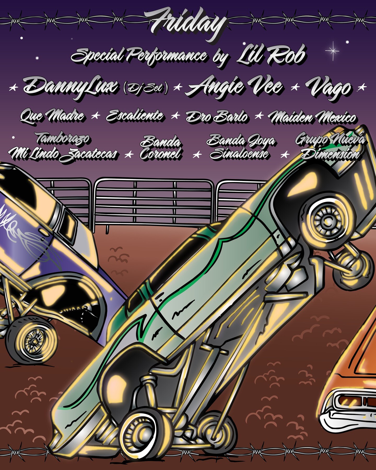 Friday lineup flyer for I Love Micheladas x Pro Club on September 4