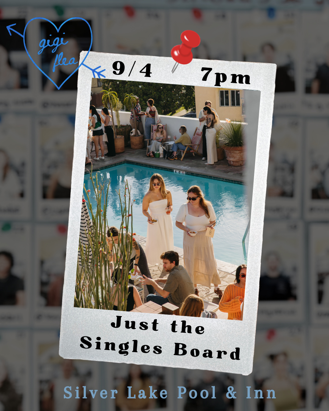 Just the Singles Board ♡ Silver Lake Pool & Inn flyer