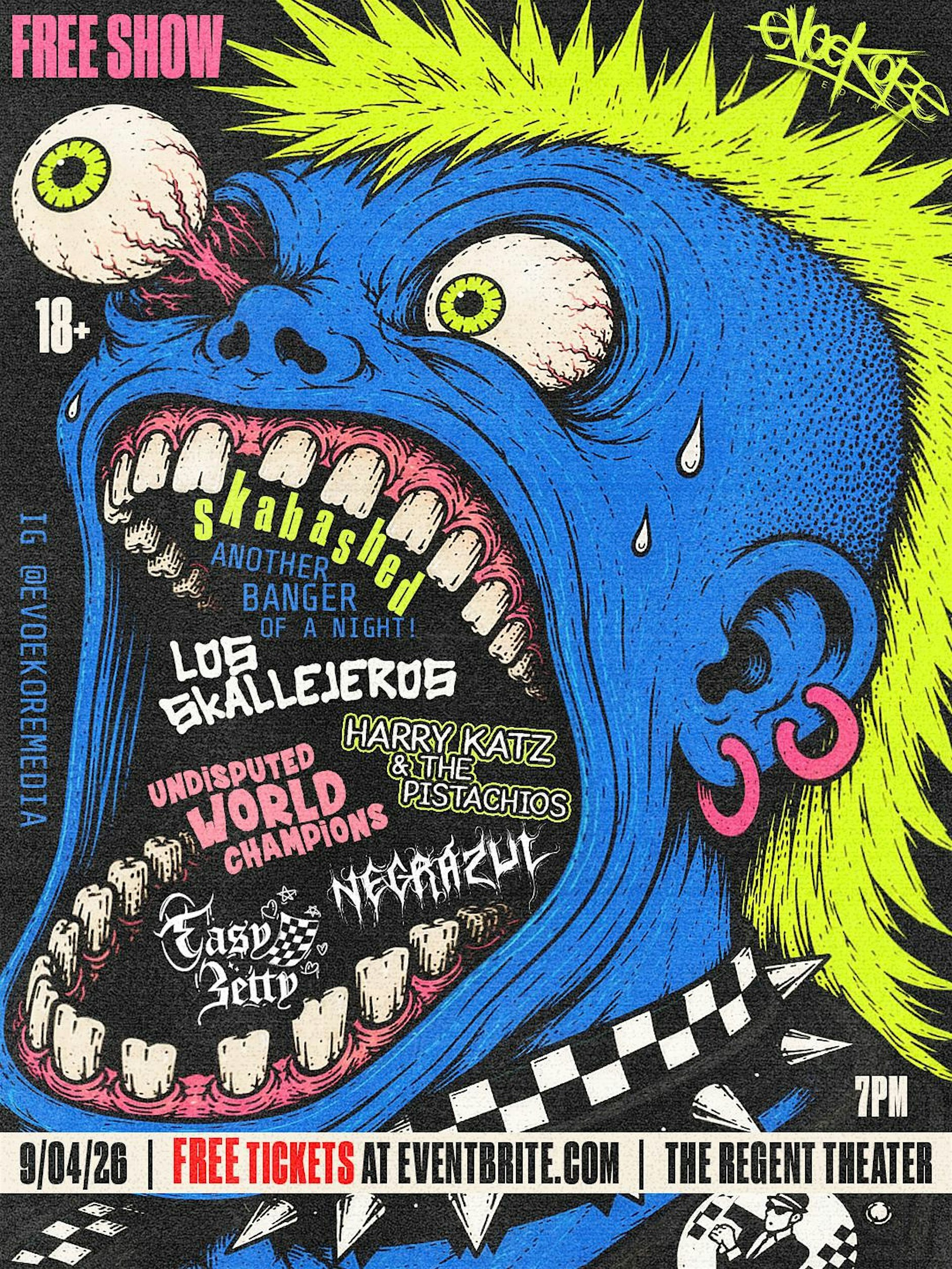 Skabashed at The Regent event flyer