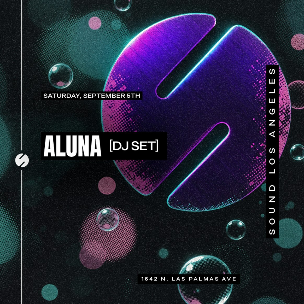 Aluna dj set at Sound Nightclub, 1642 N Las Palmas Ave in Hollywood, Saturday September 5.