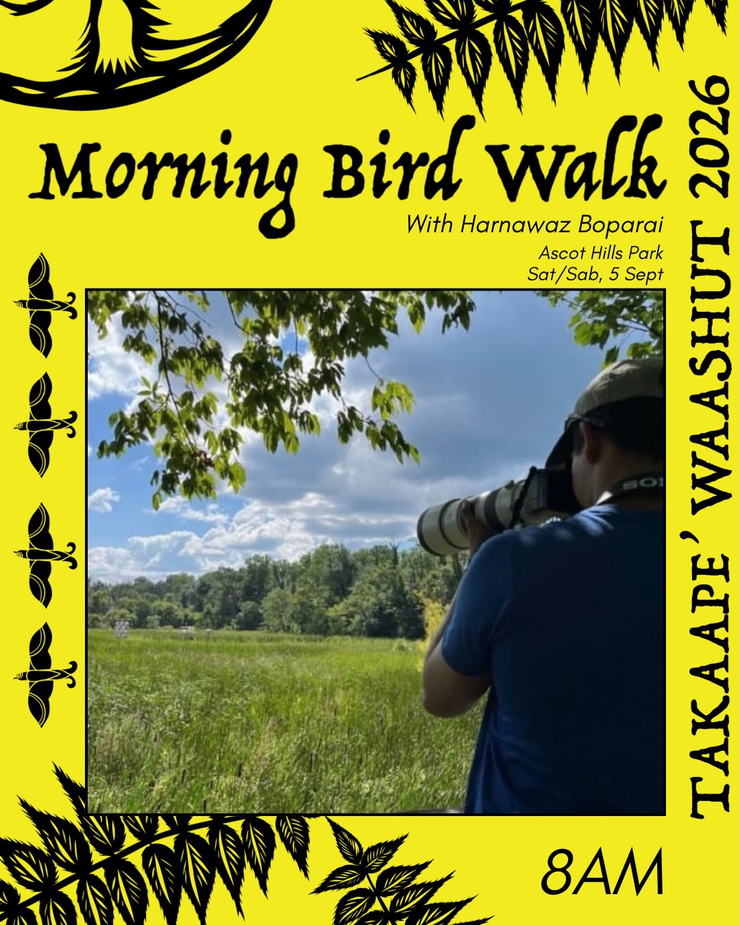 Black Walnut Day Morning Bird Walk event flyer