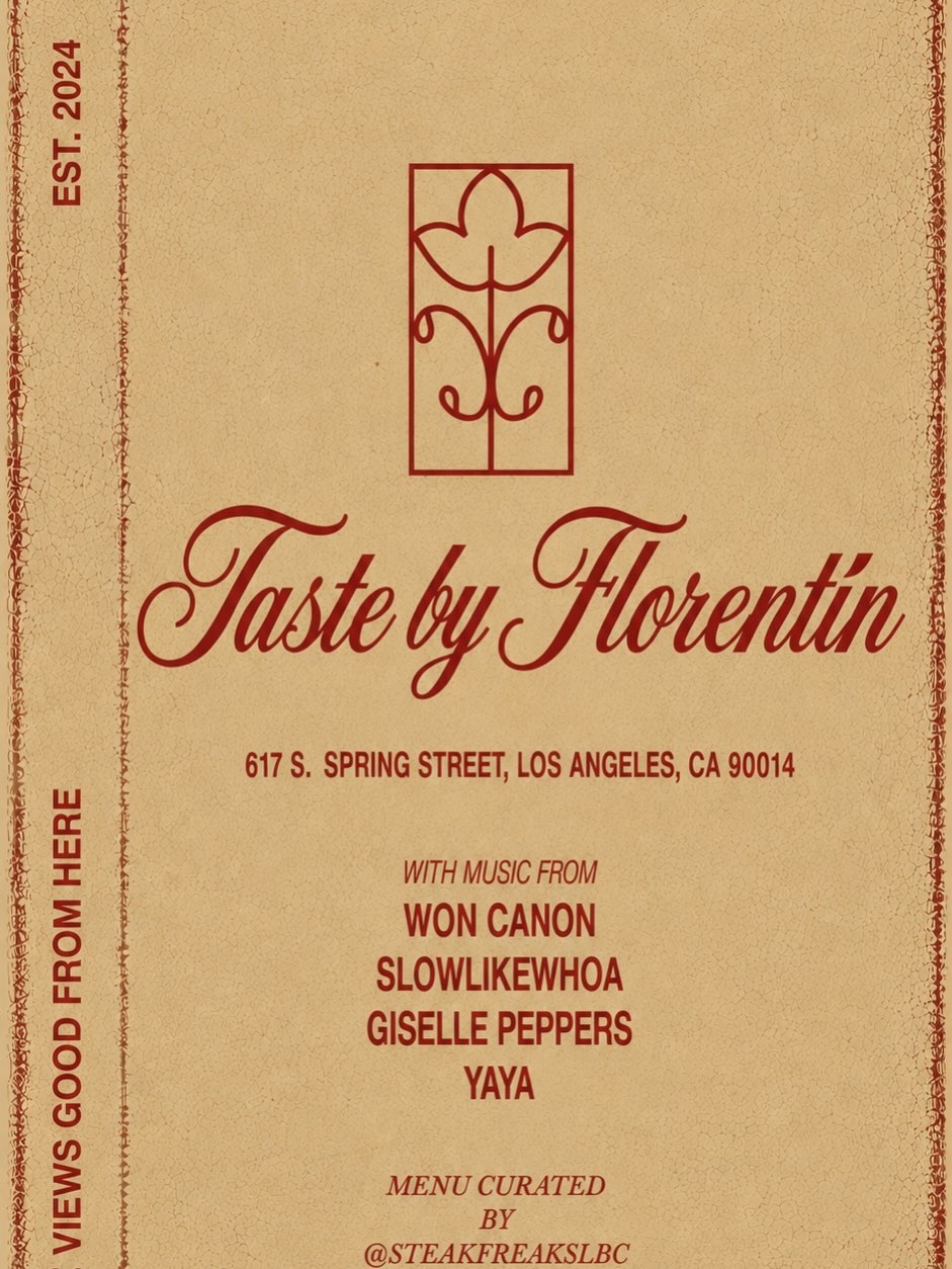 Taste by Florentin birthday brunch flyer for Won Canon on September 5