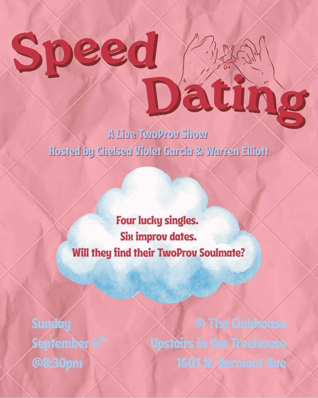 Speed Dating: A Live TwoProv Show flyer