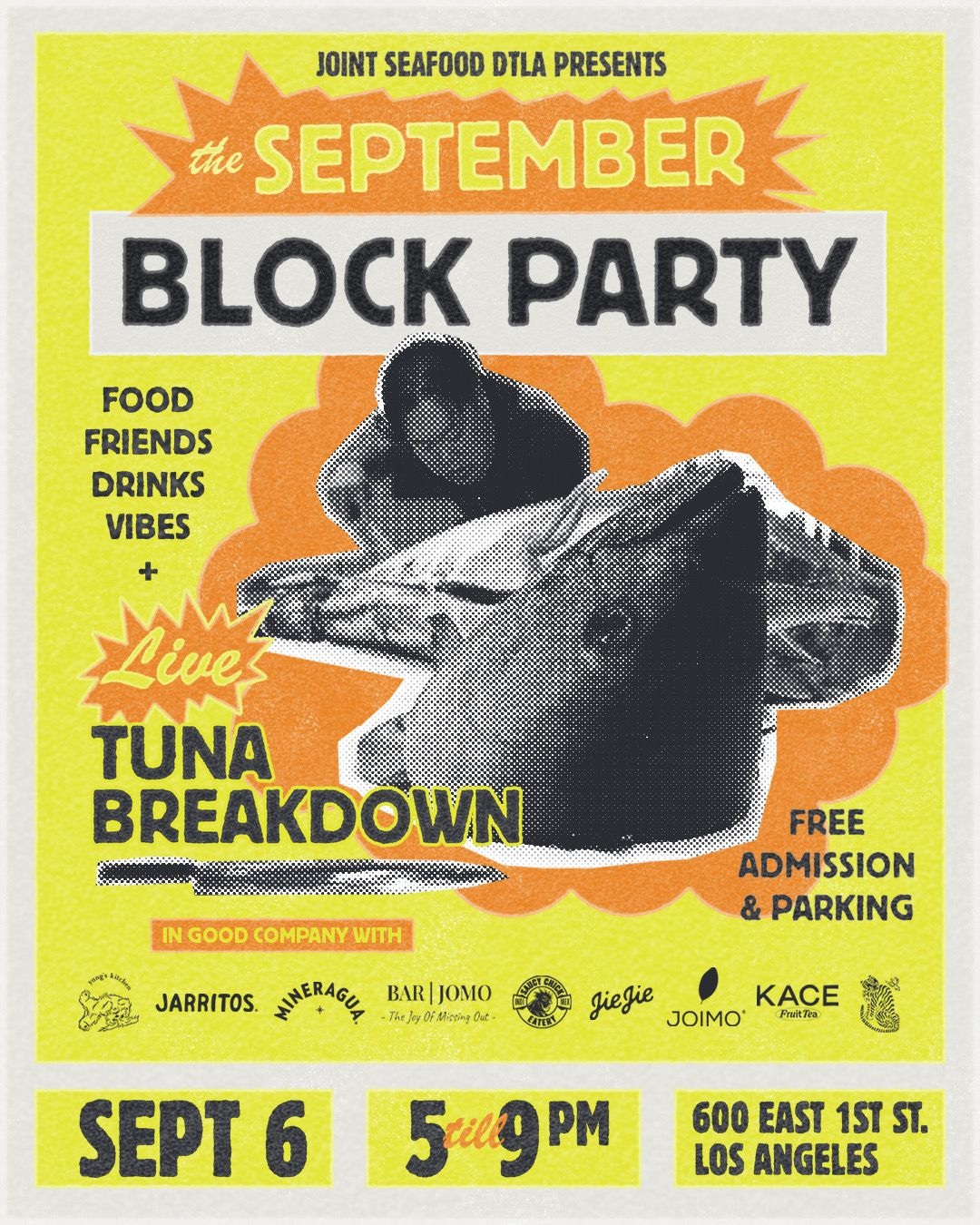 Summer Block Party III at Joint Seafood DTLA flyer