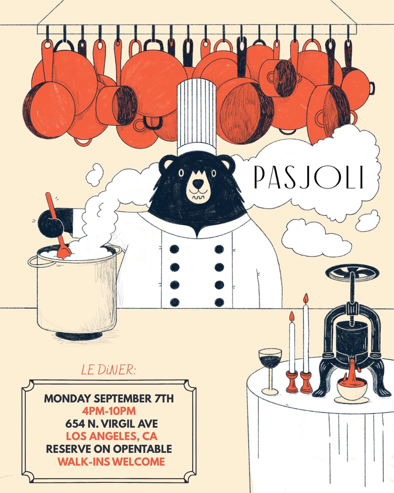 Budonoki x Pasjoli event flyer