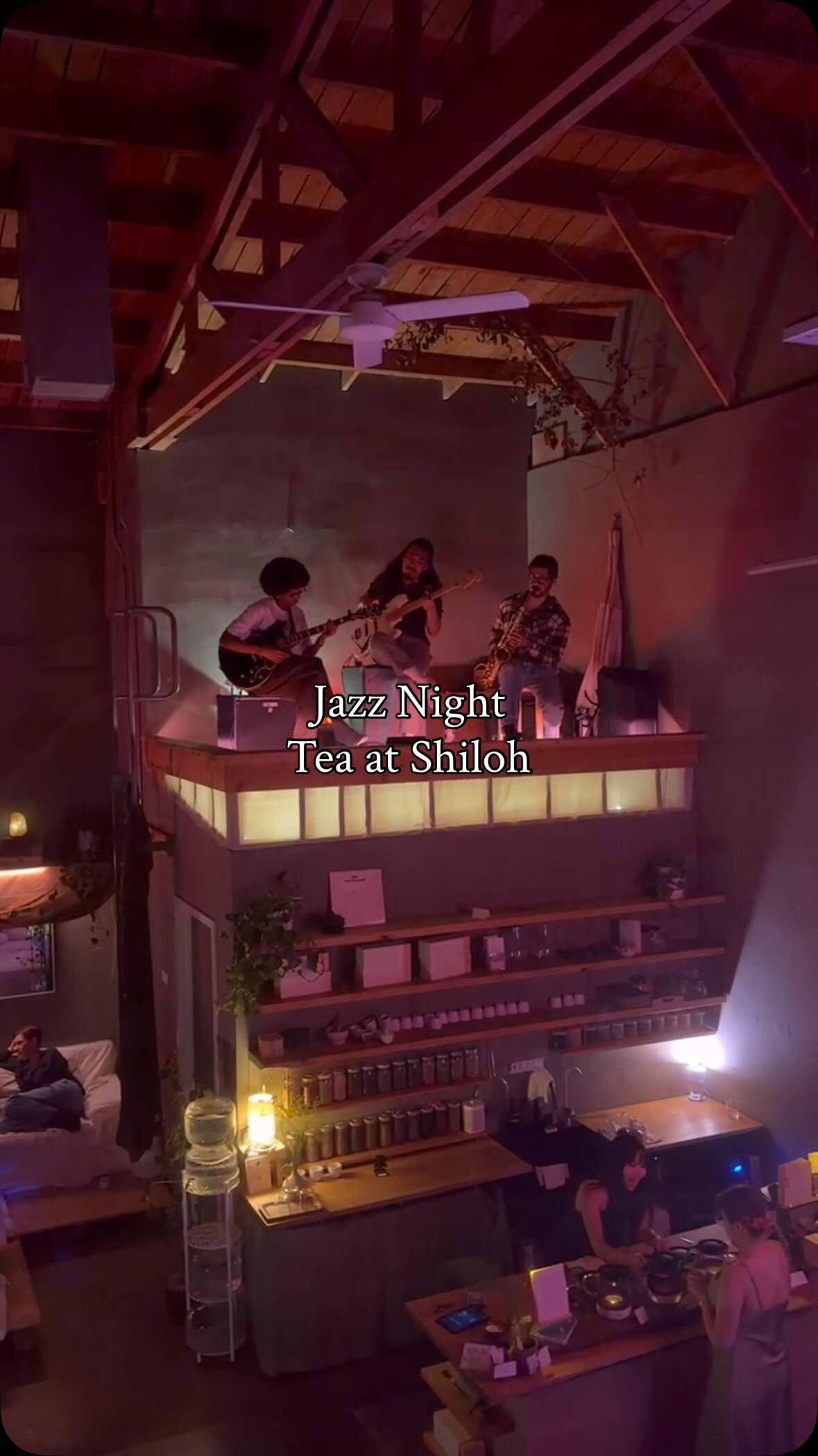 Black Sage Trio performing for Tea at Shiloh Jazz Night on September 9