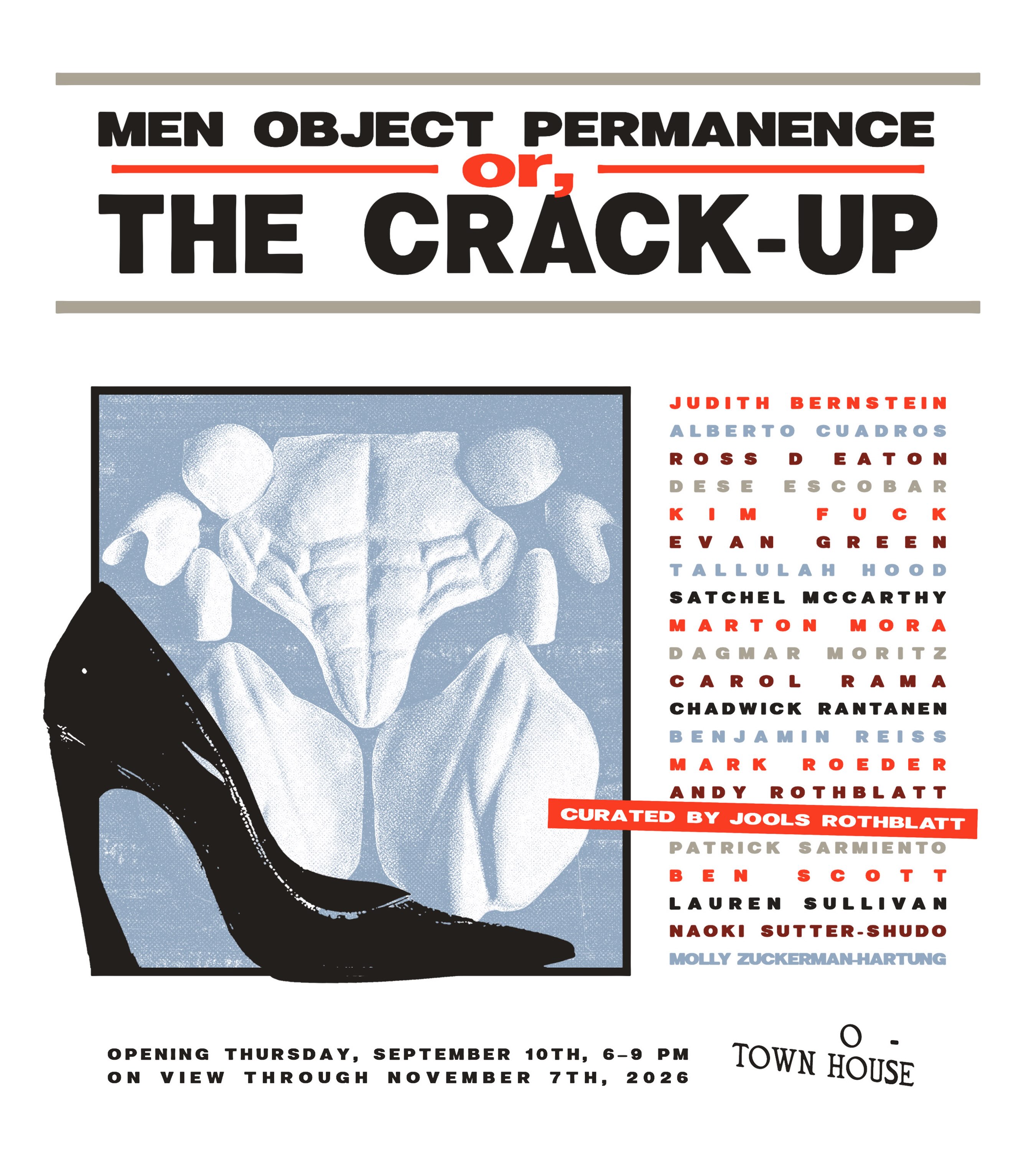 Men Object Permanence or The Crack Up event flyer