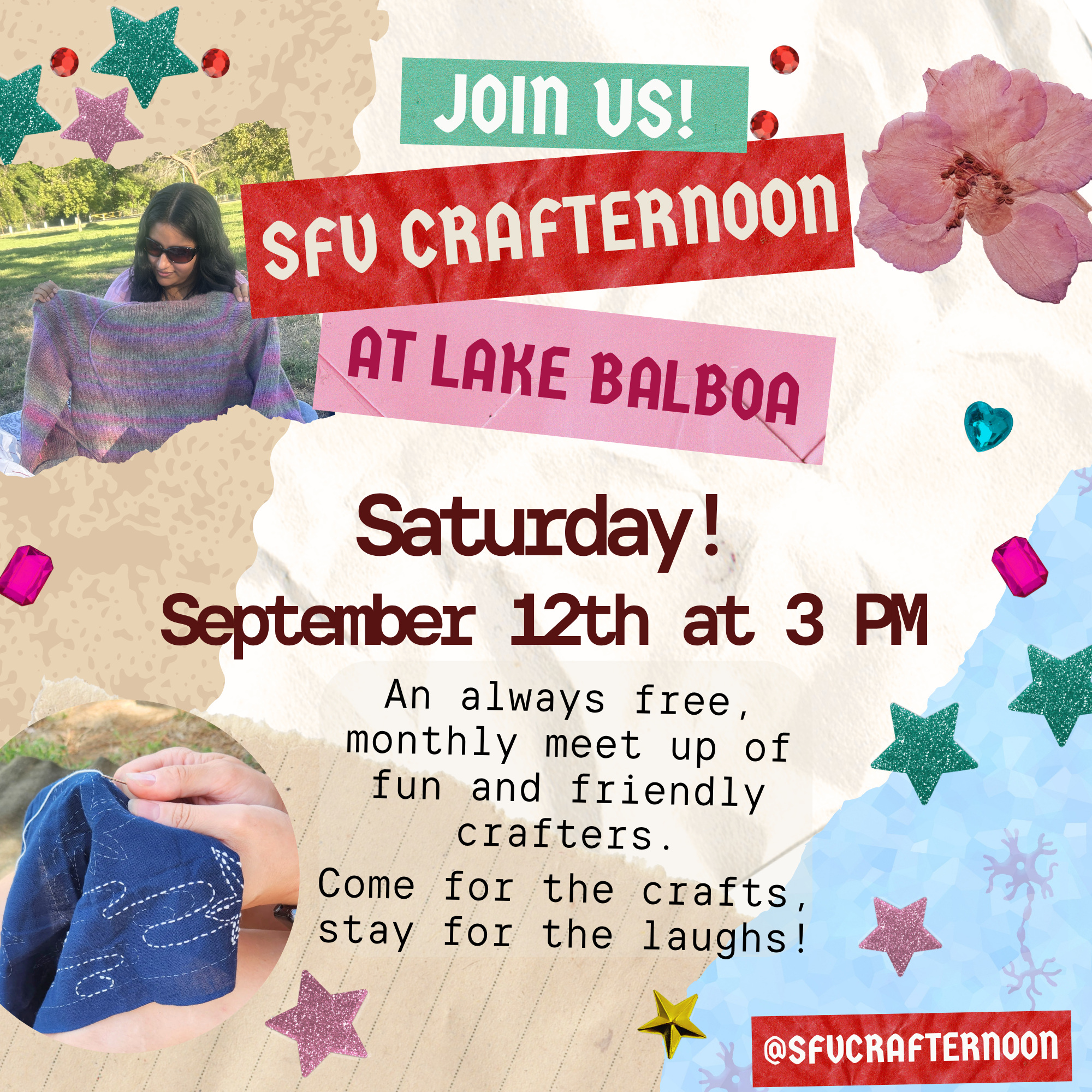 crafting in the park flyer