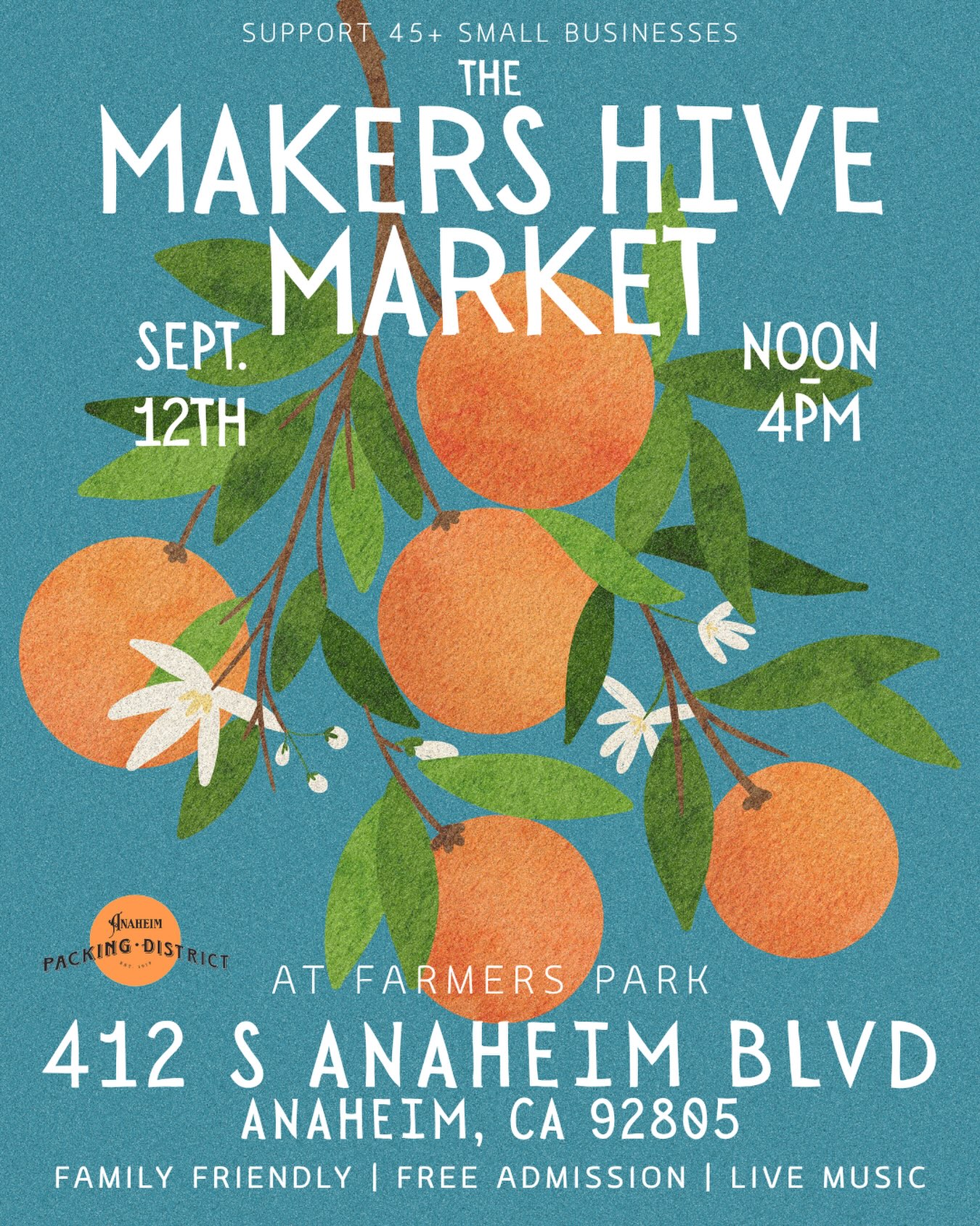 Makers Hive at Farmers Park event flyer
