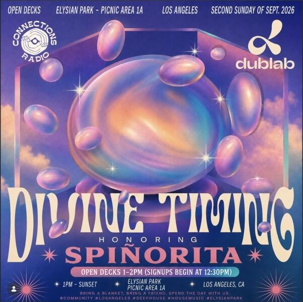 Divine Timing honoring Spiñorita flyer at Elysian Park