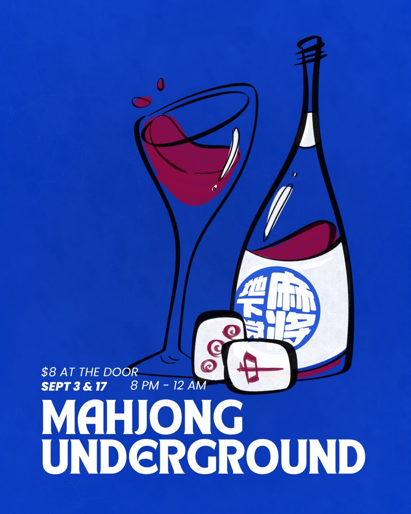 Mahjong Underground flyer for September 17 at Nico's