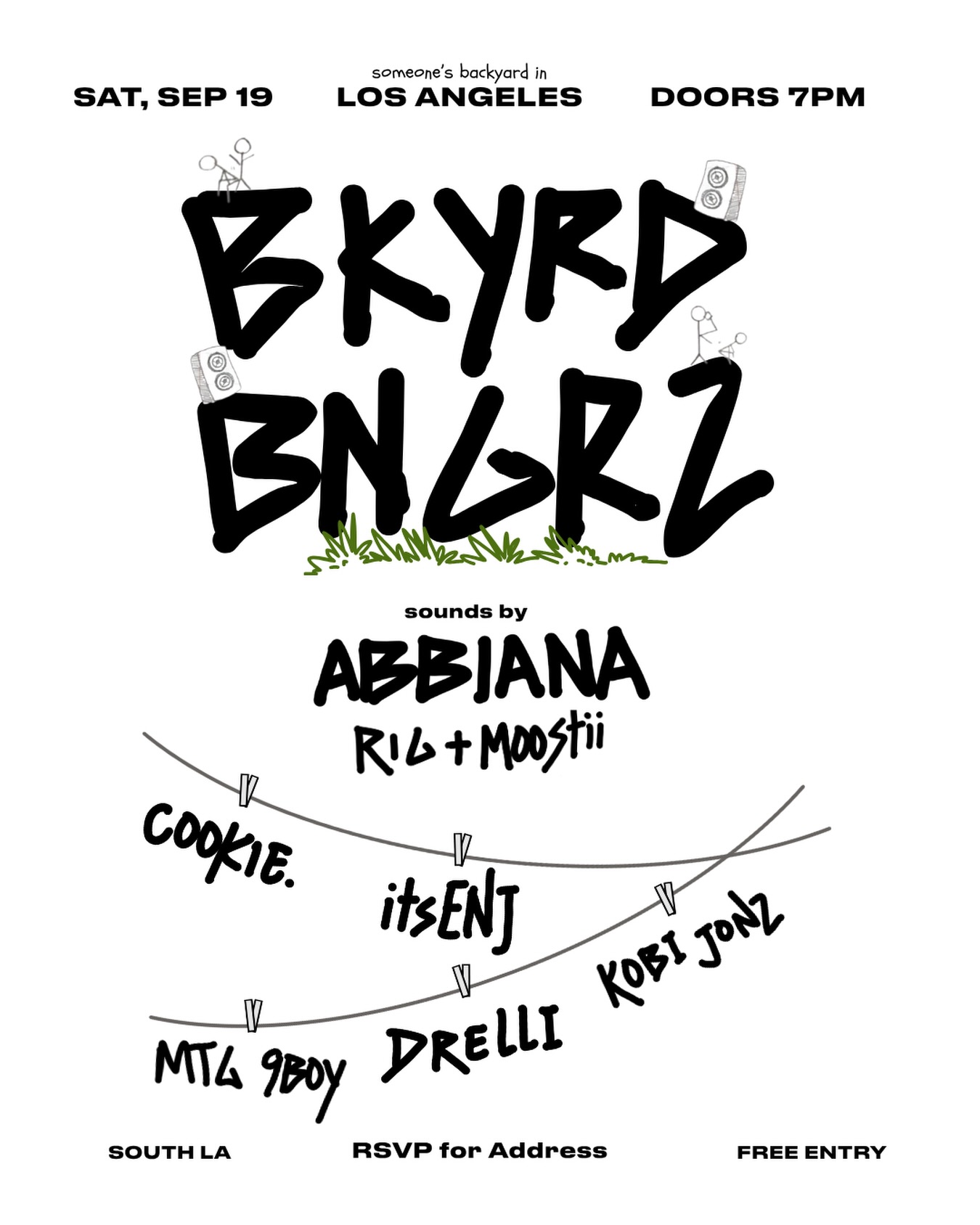 BKYRD BNGRZ: Last Bang of Summer event flyer