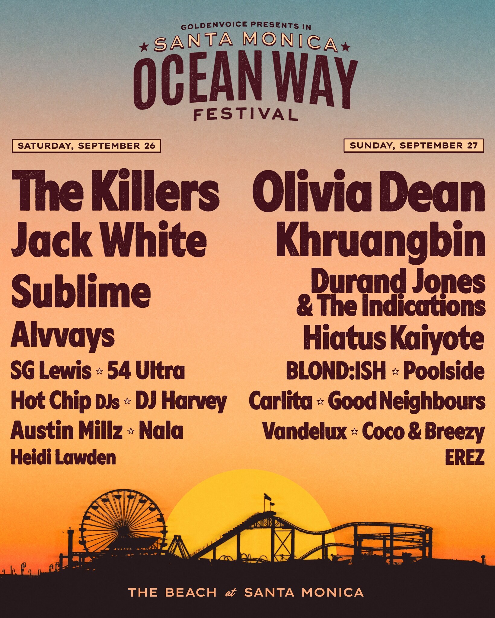 Event artwork for Ocean Way Festival