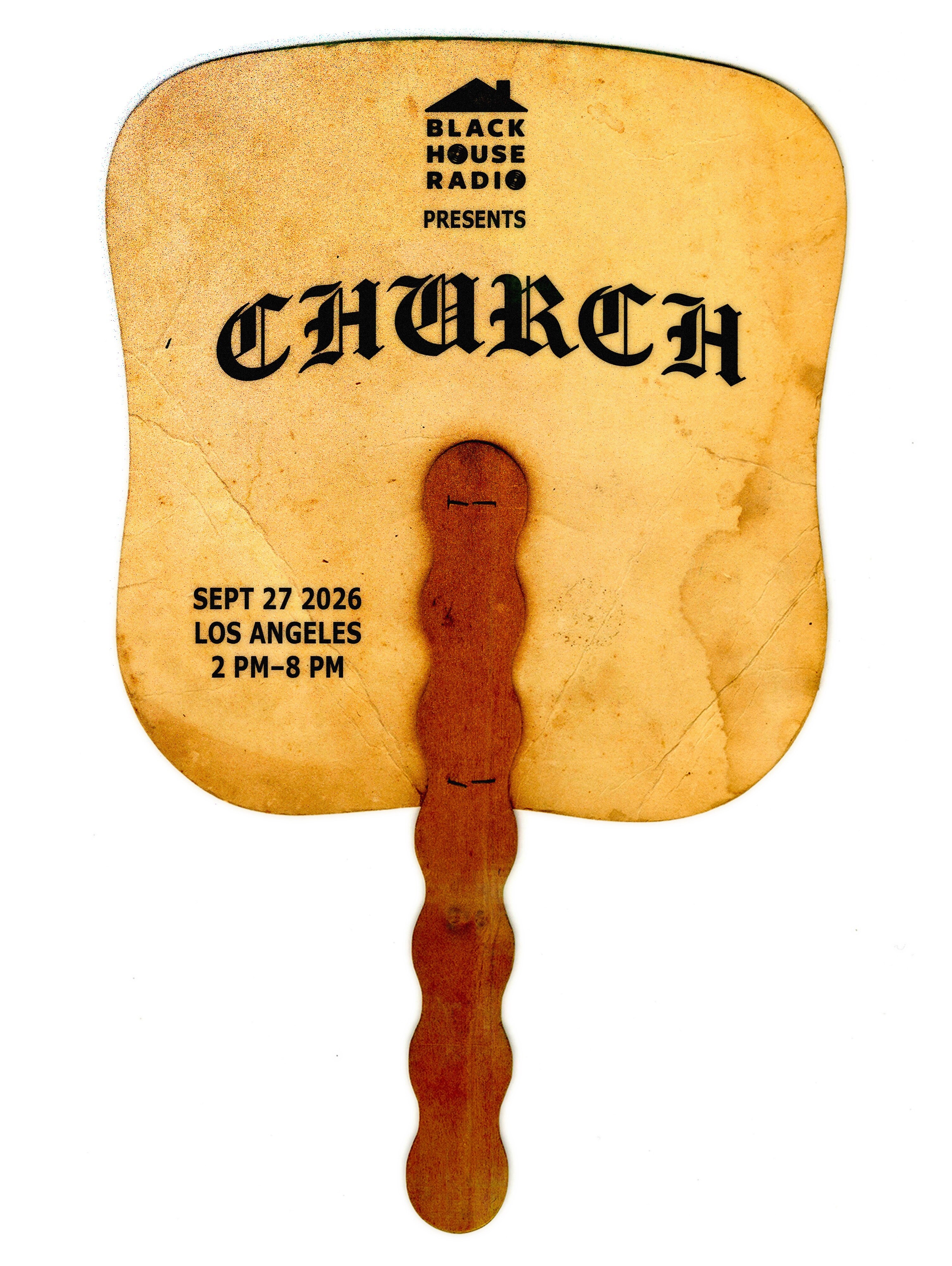 Black House Radio CHURCH flyer for September 27 in Los Angeles