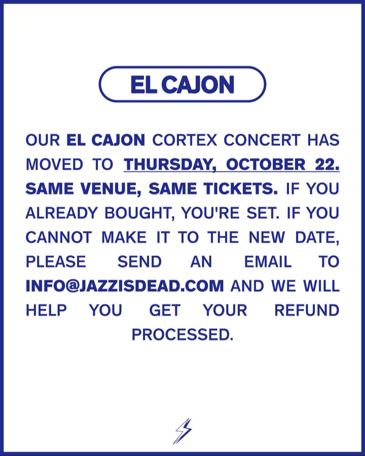 Jazz Is Dead at The United Theater event flyer