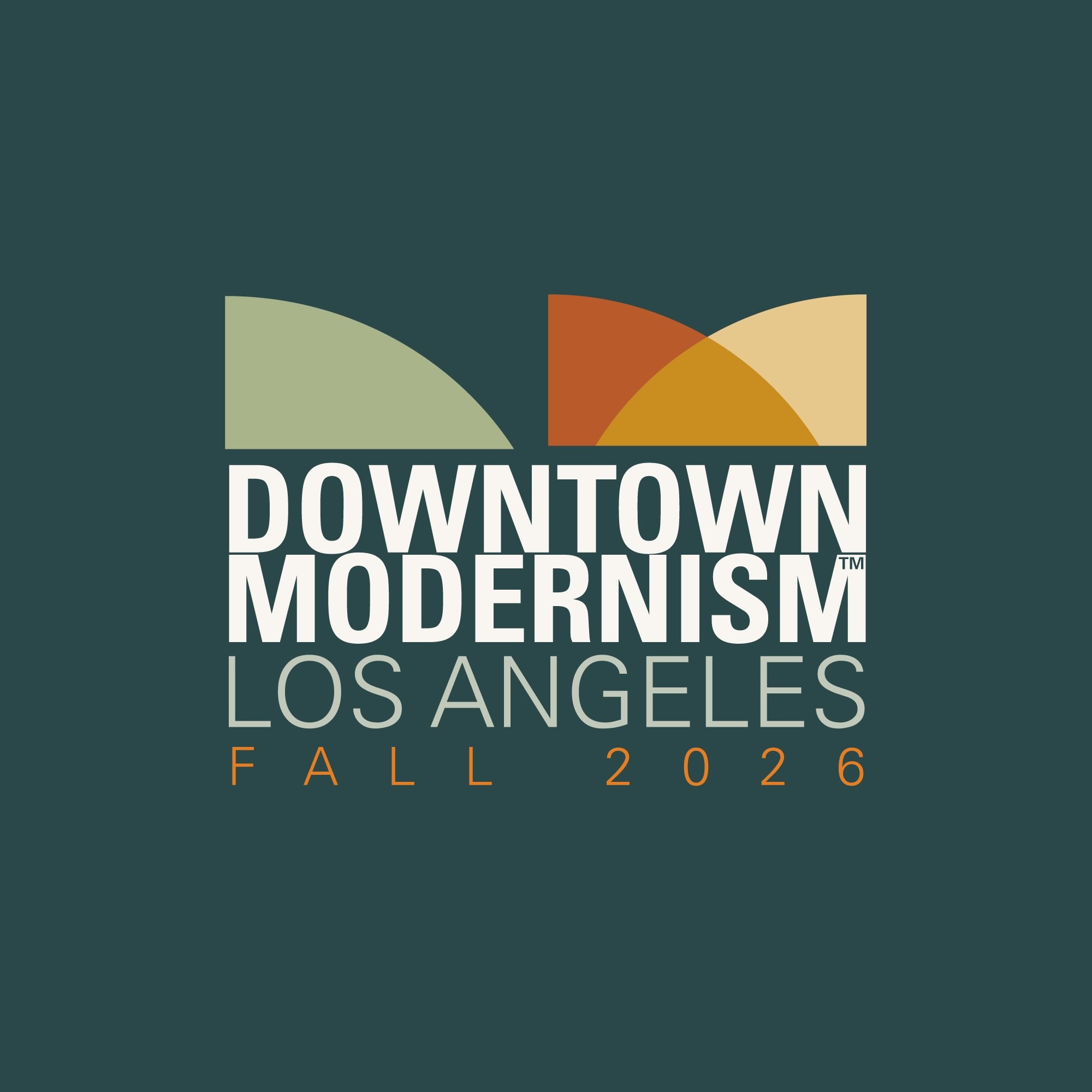 LA Downtown Modernism Fall 2026 logo artwork