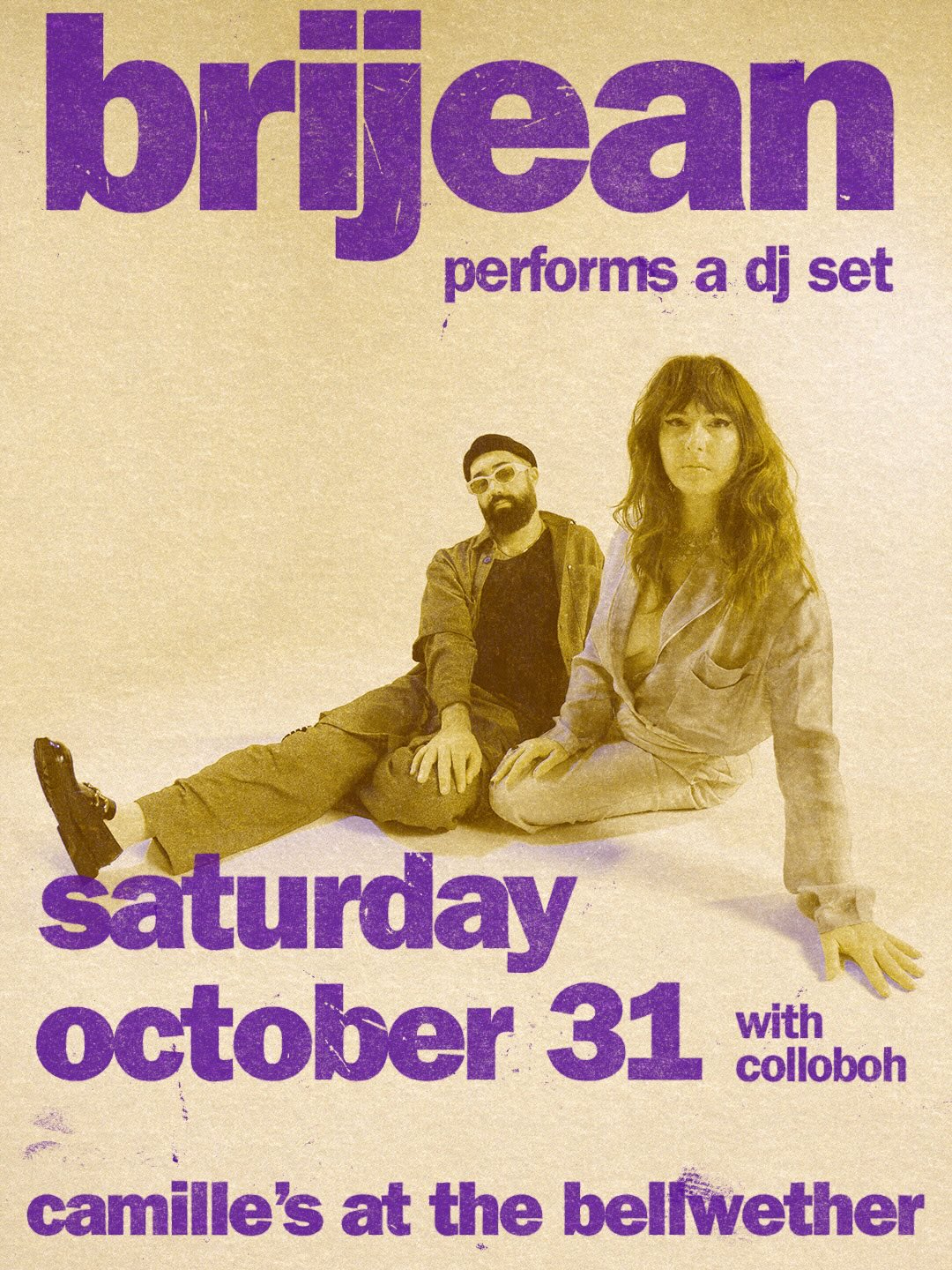 Brijean DJ Set at Camille’s event flyer
