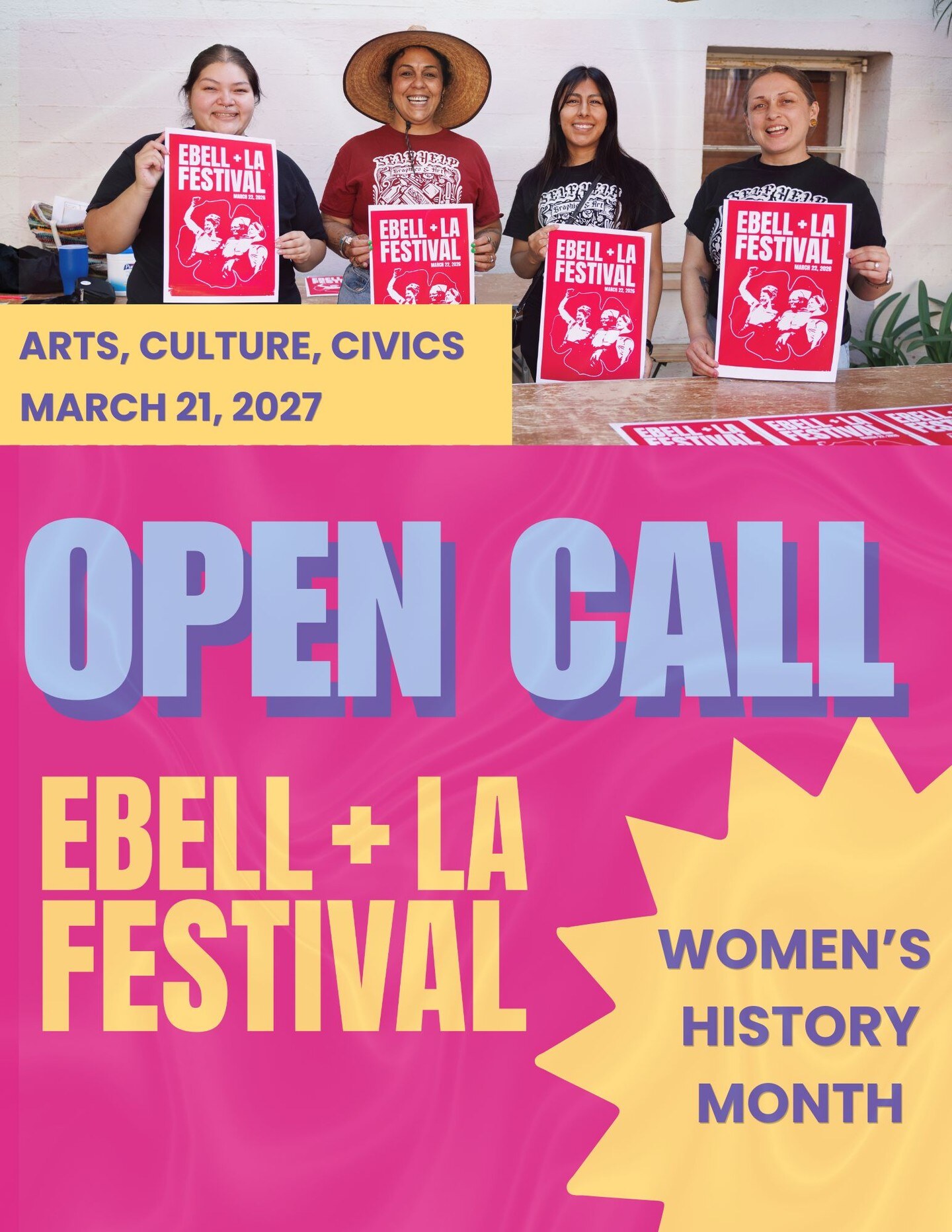 Ebell plus LA Festival open call announcing March 21, 2027