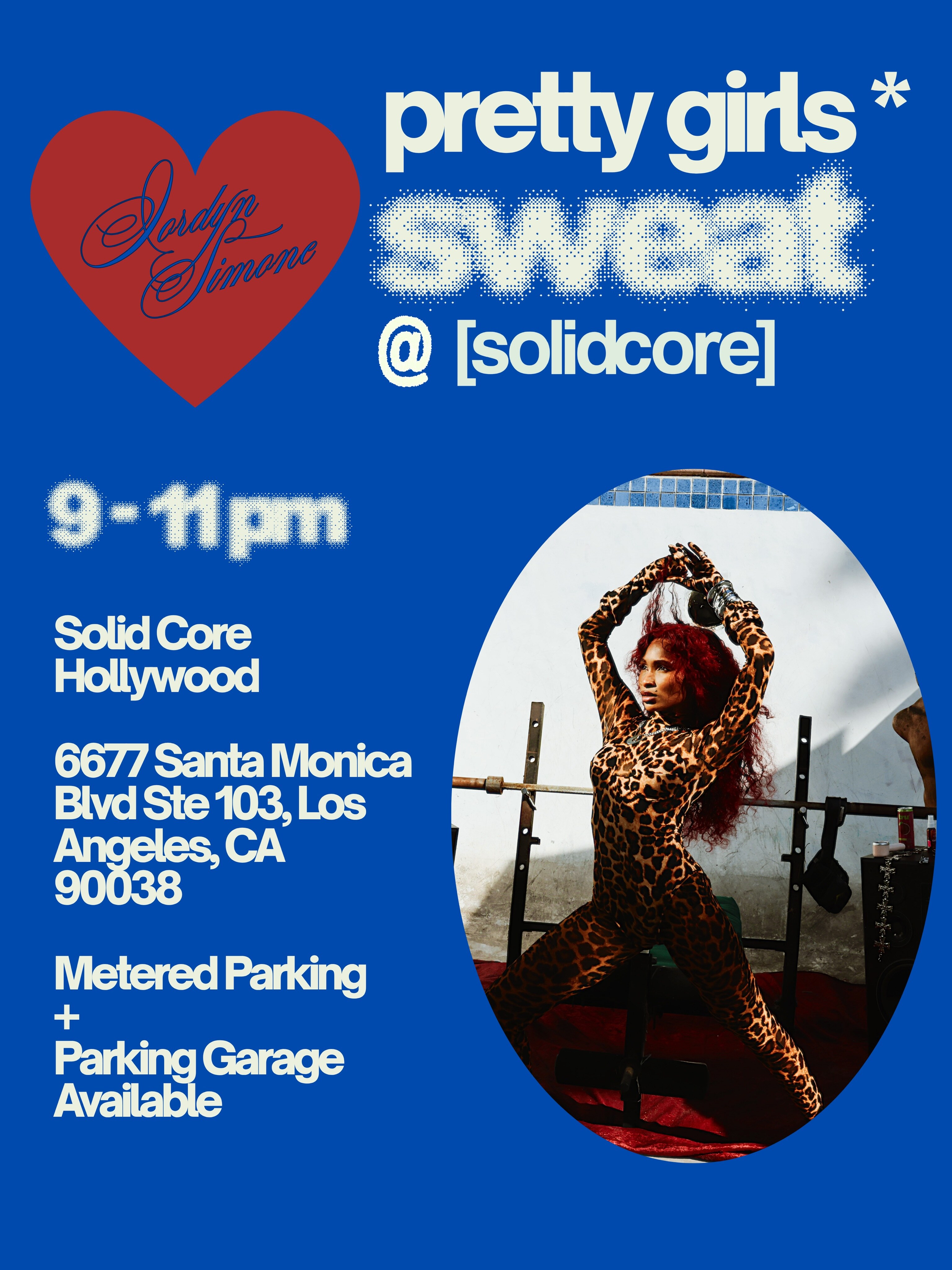 Pretty Girls Sweat R&B Pilates flyer at Solidcore Hollywood on September 11