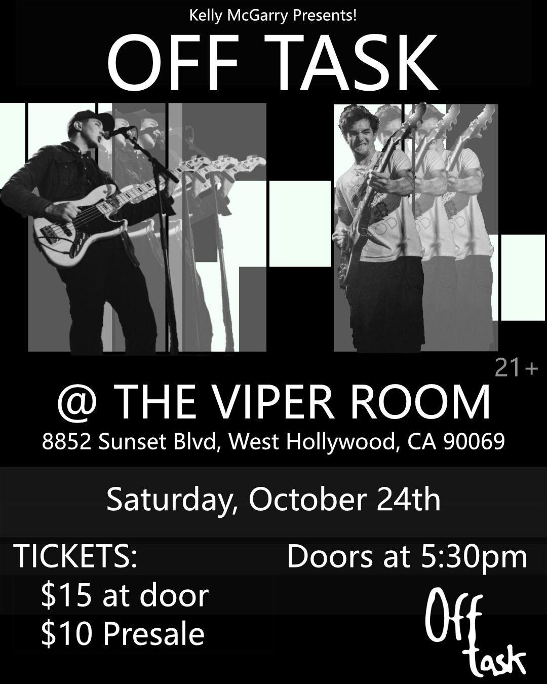 Off Task 10/24 official event flyer