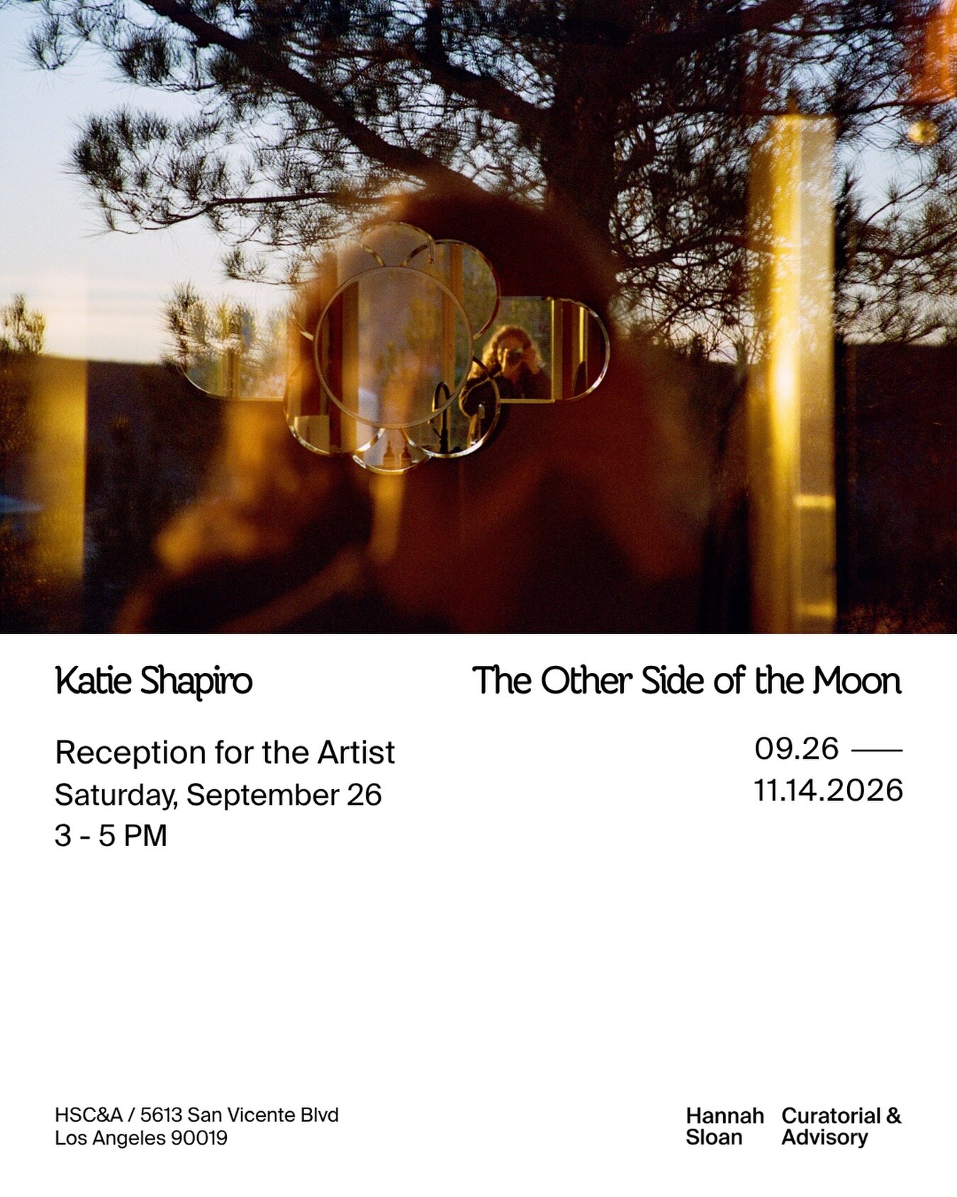 Katie Shapiro The Other Side of the Moon artist reception flyer