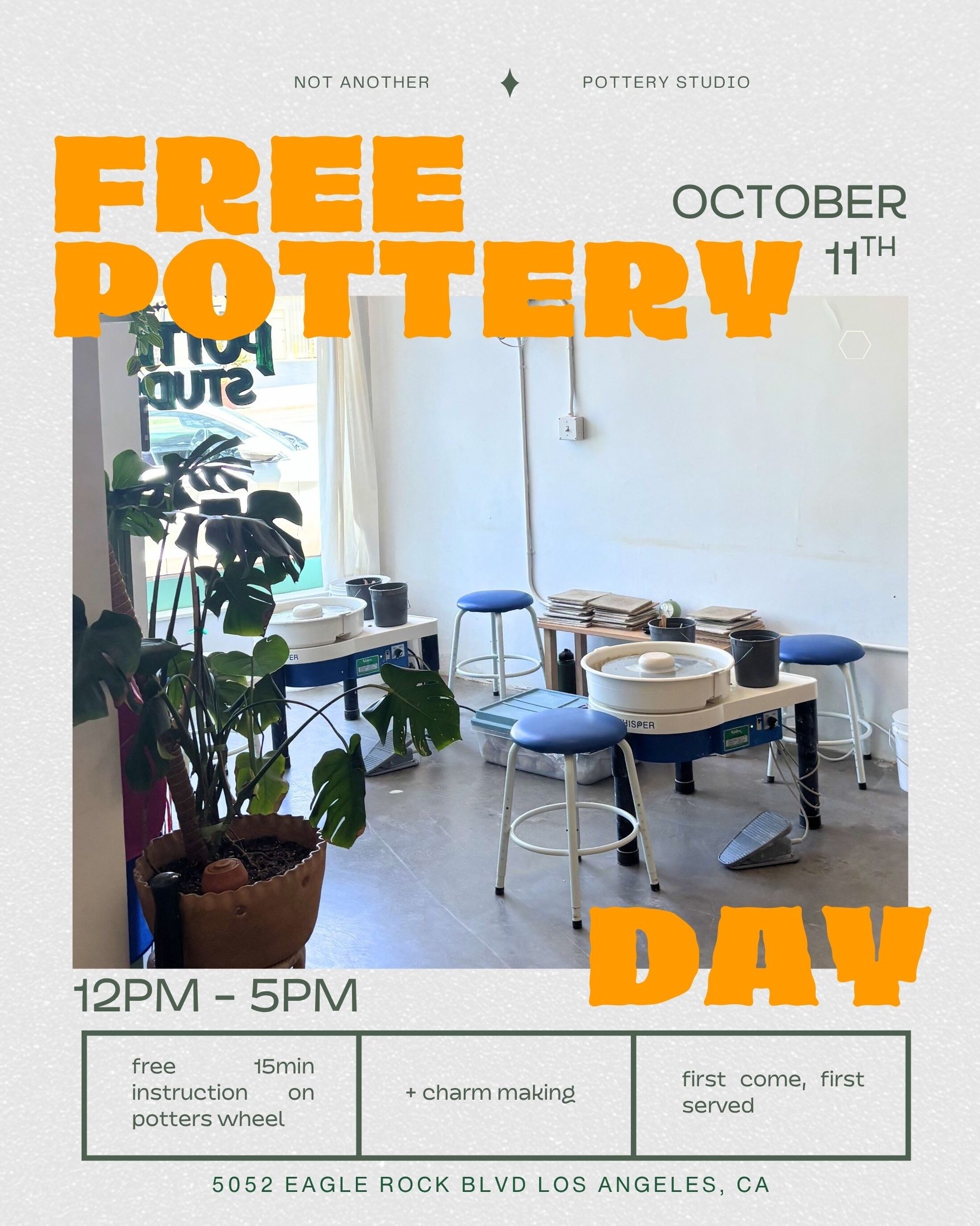 FREE POTTERY DAY flyer