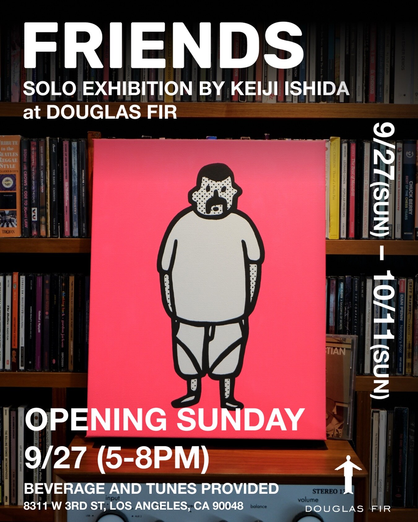 Friends solo exhibition by Keiji Ishida flyer