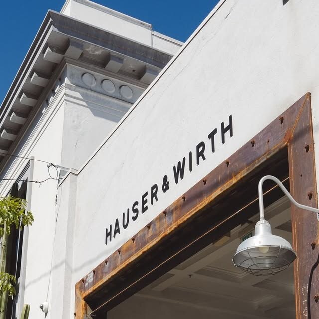 Night Window David Smith exhibition and opening-program flyer for Hauser & Wirth West Hollywood.