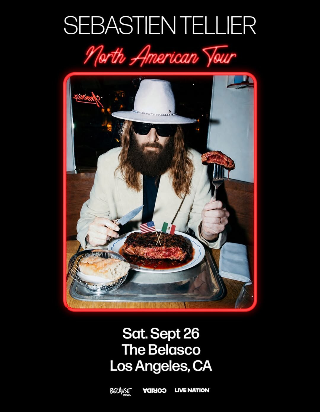KCRW Presents Sebastien Tellier - Kiss the Beast Tour event flyer