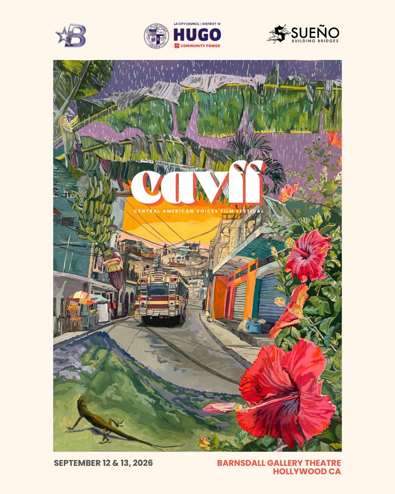 Central American Voices Film Festival September 12 and 13 poster