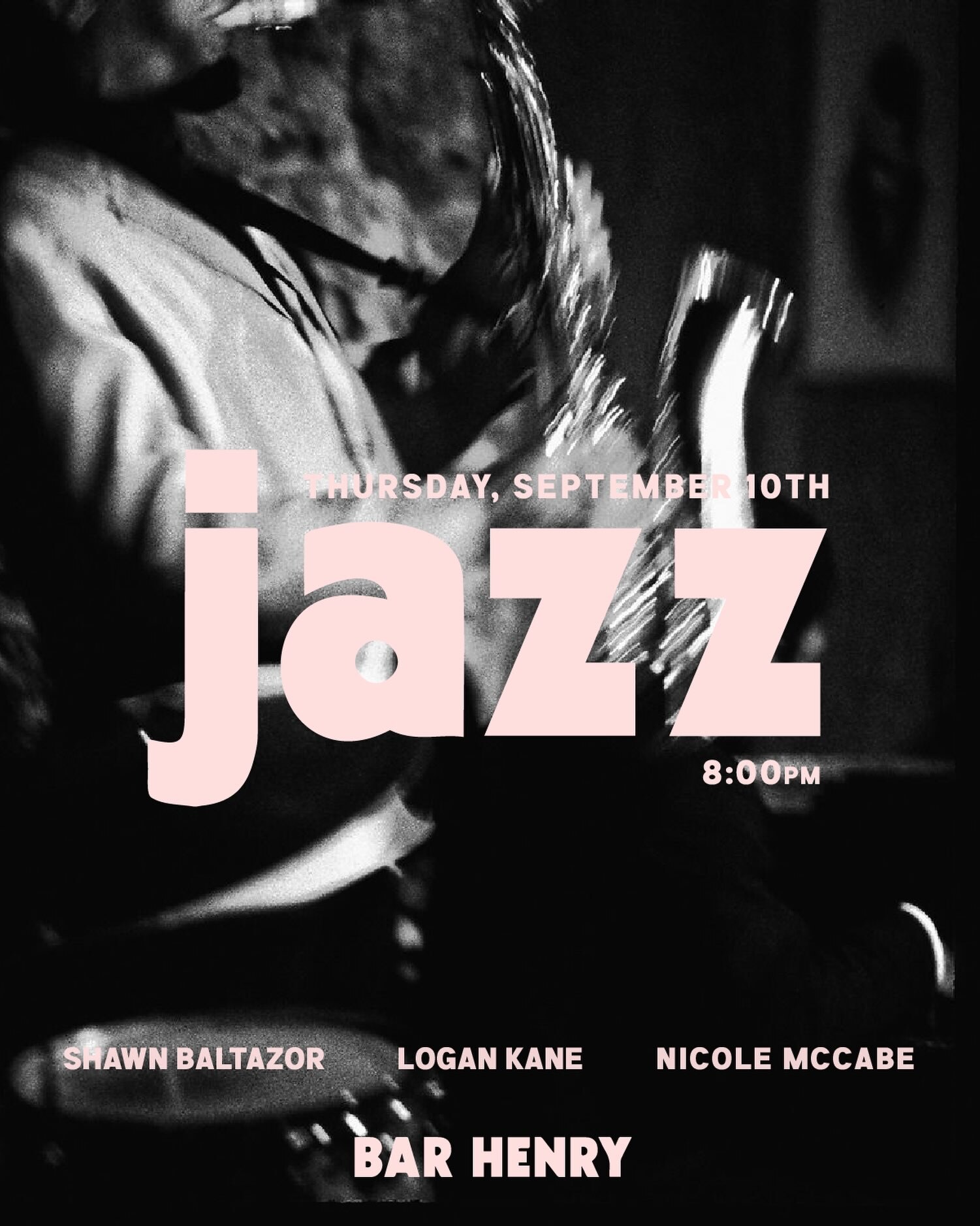 Thursday night jazz at Bar Henry flyer
