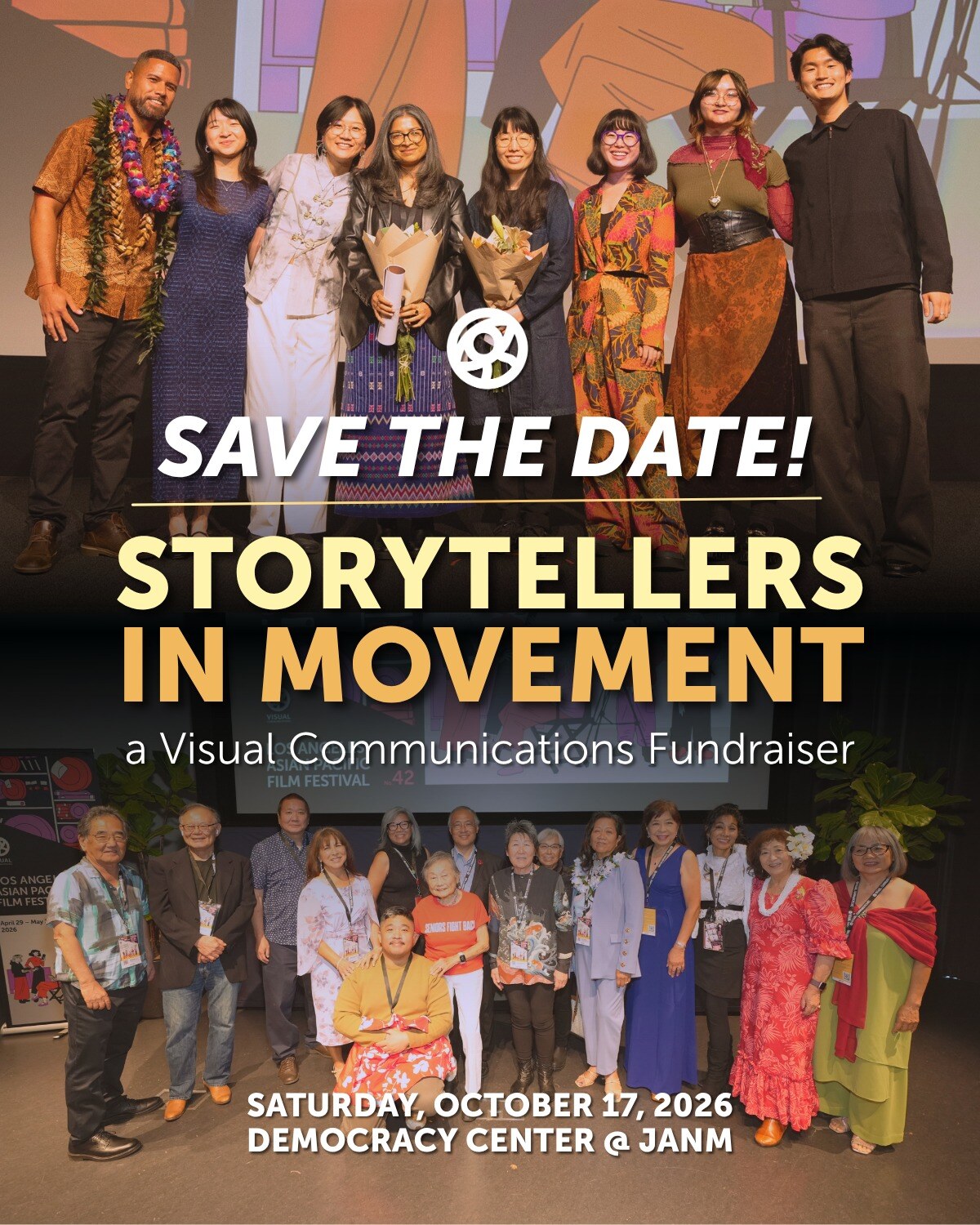 Storytellers in Movement October 17 announcement at the Democracy Center