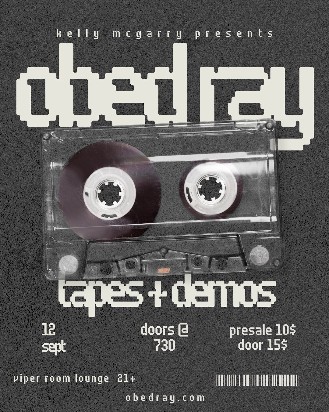 Obed Ray live flyer for September 12 at the Viper Room Lounge
