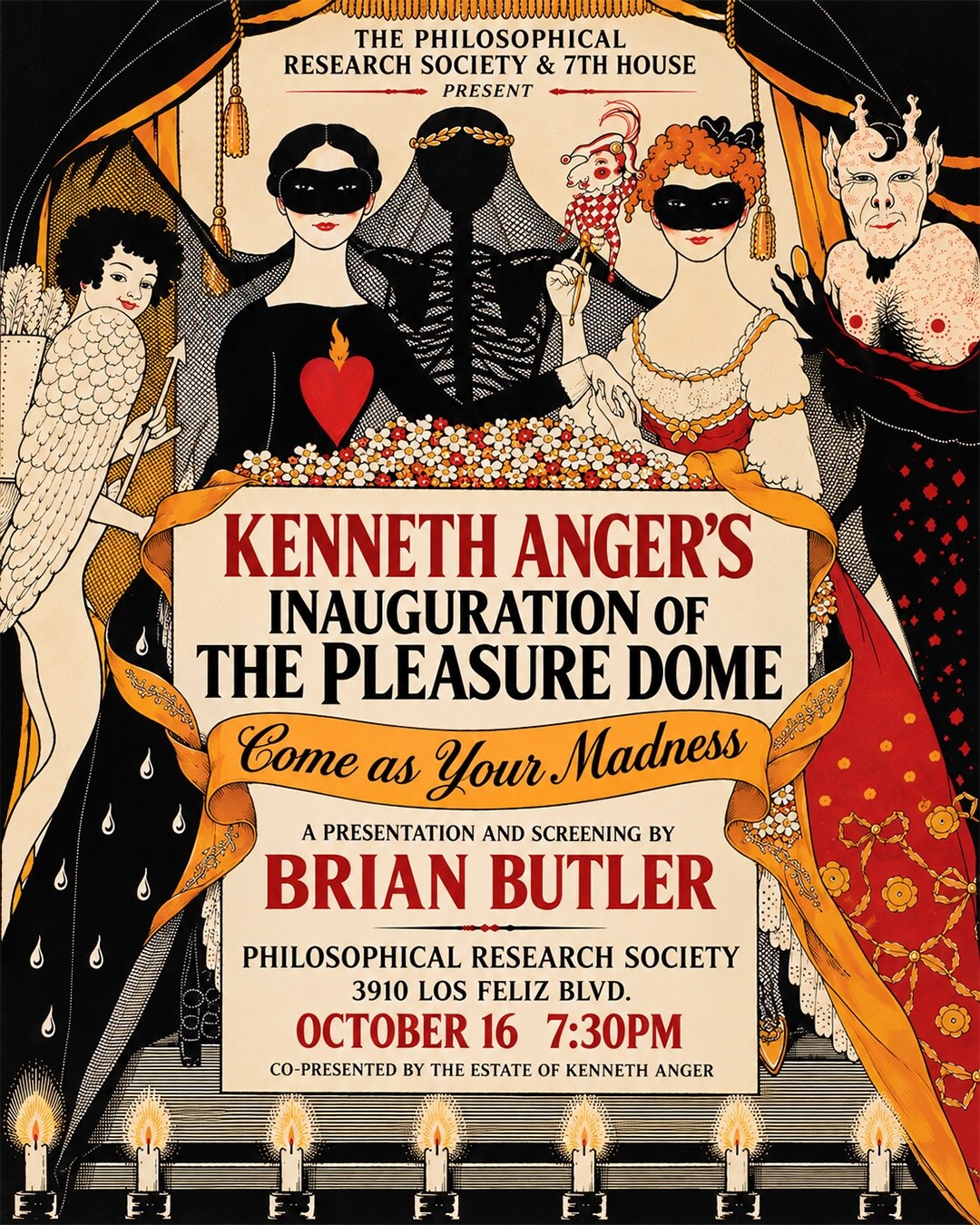Kenneth Anger Inauguration of the Pleasure Dome screening poster