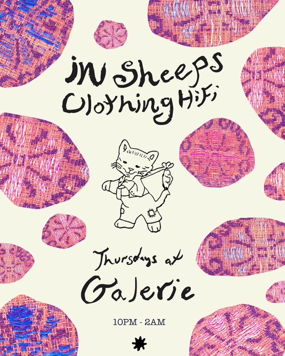 In Sheep’s Clothing Thursdays at Galerie vinyl night flyer