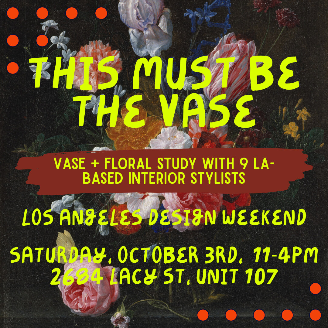 This Must Be the Vase event flyer