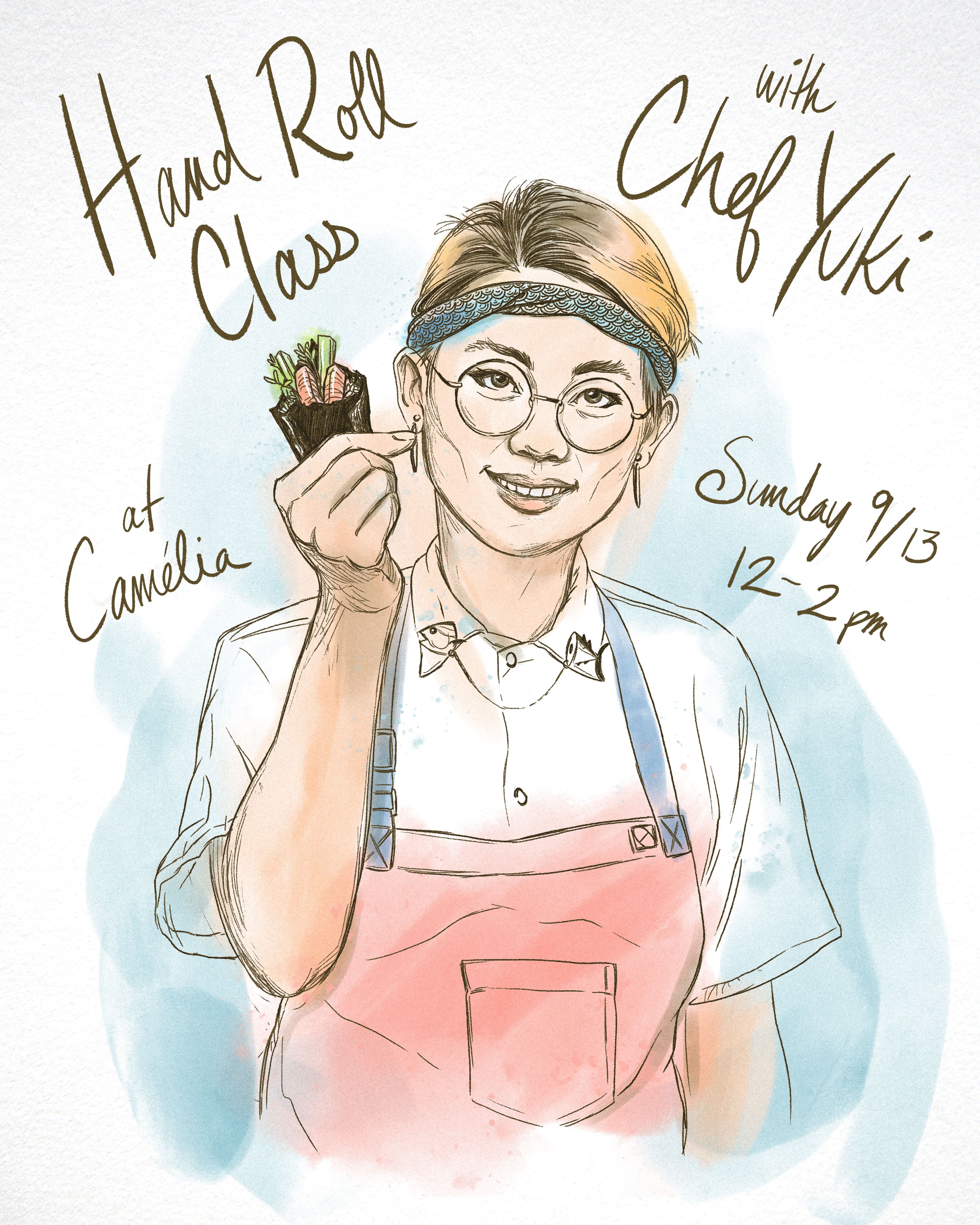 Hand Roll Class with Chef Yuki source image.