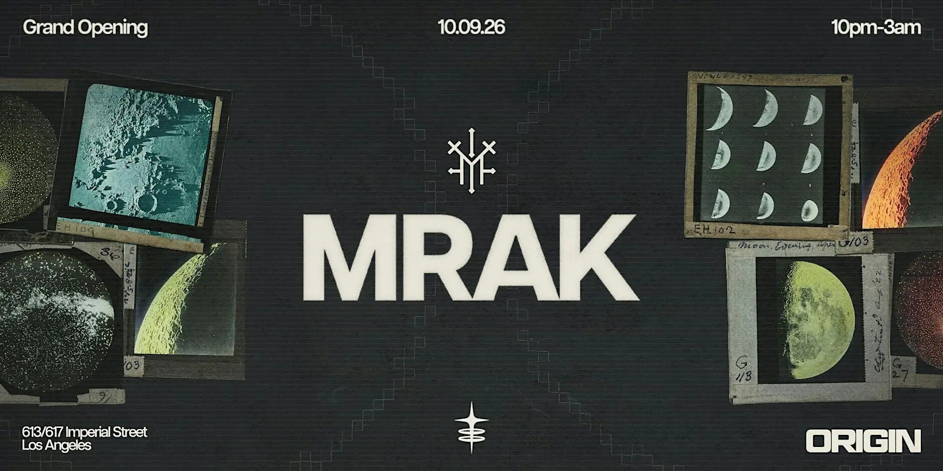 ORIGIN Grand Opening with MRAK event banner