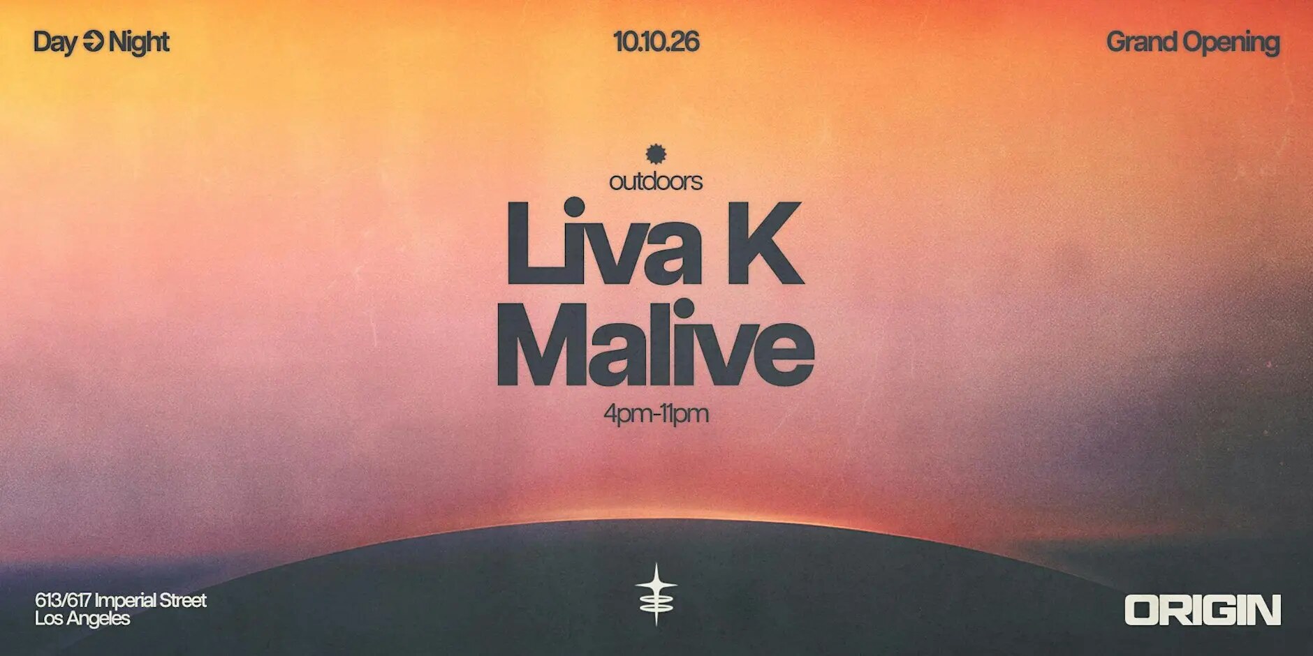 ORIGIN Grand Opening daytime event with Liva K and Malive