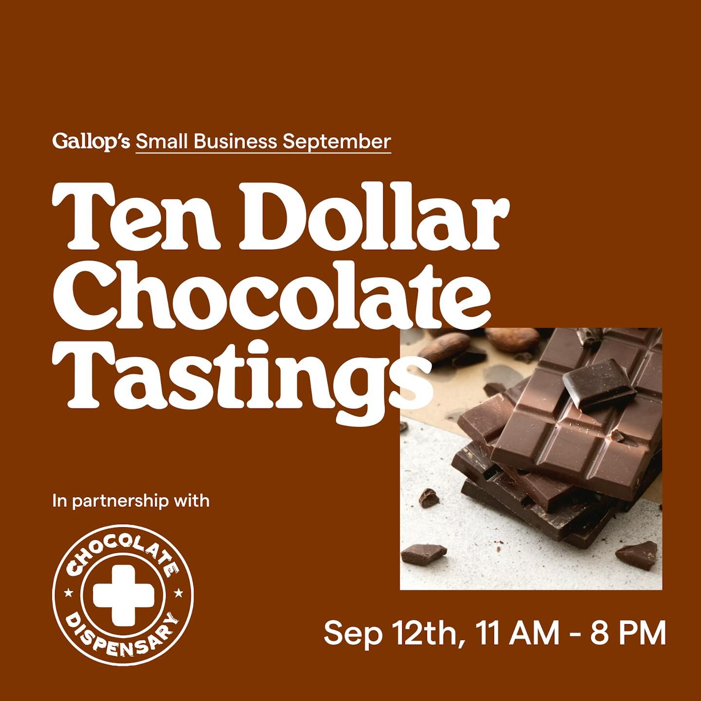 chocolate flight tasting event artwork
