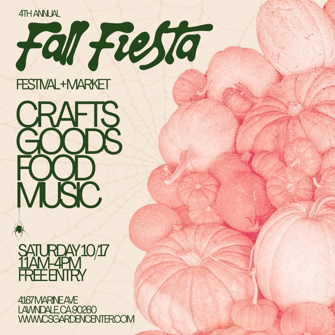 Fourth Annual Fall Fiesta Festival and Market flyer with pumpkins, crafts, goods, food, music, October 17 hours and free entry.