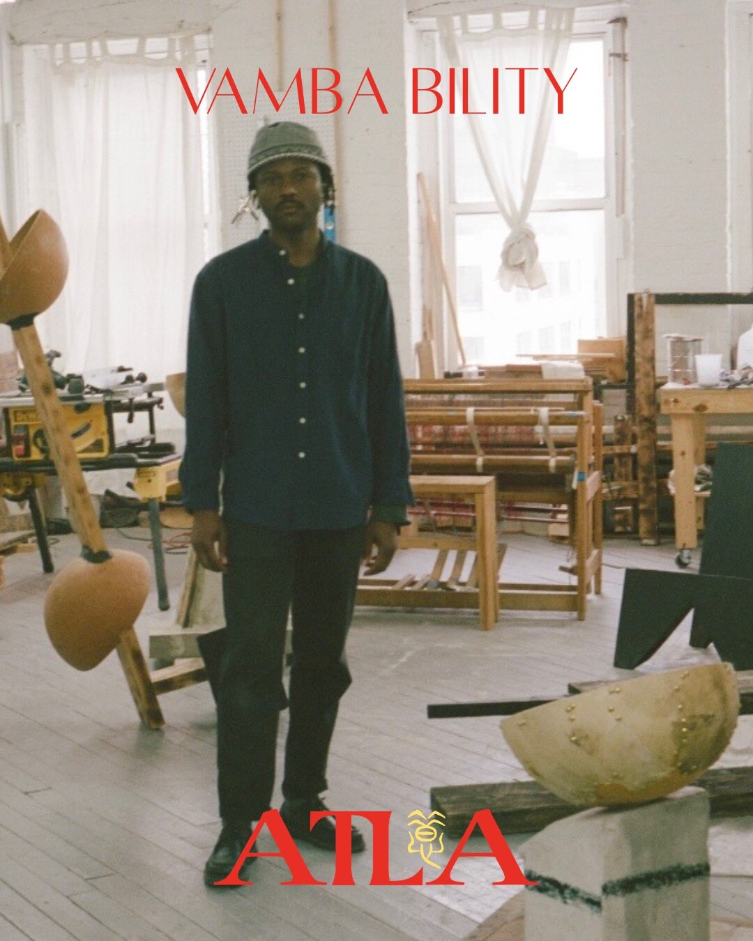 ATLA portrait flyer introducing Vamba Bility for Poetics of Place.