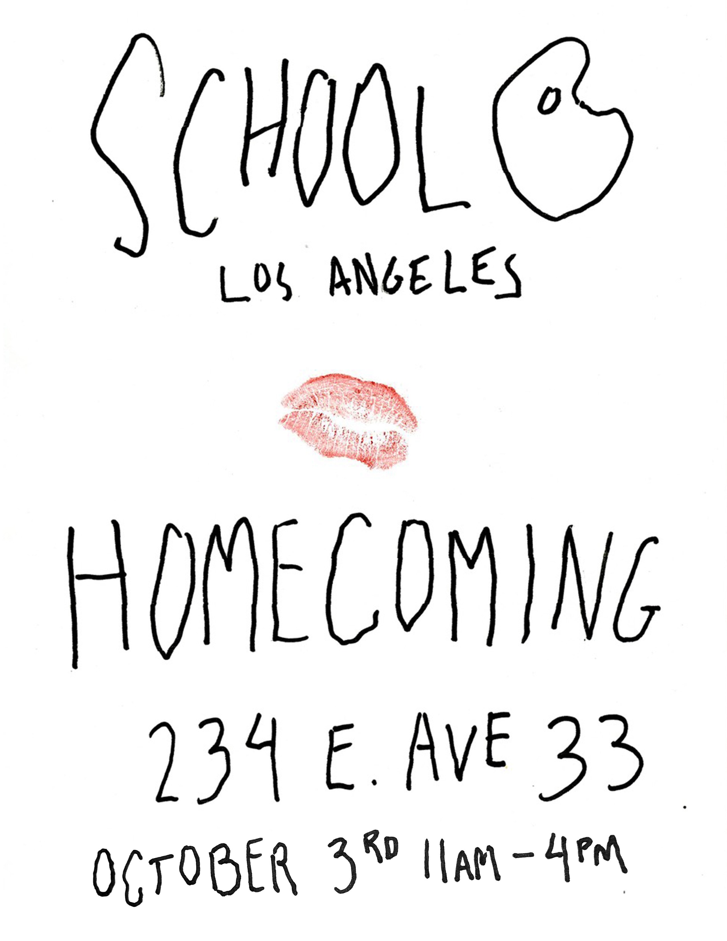 SCHOOL event flyer