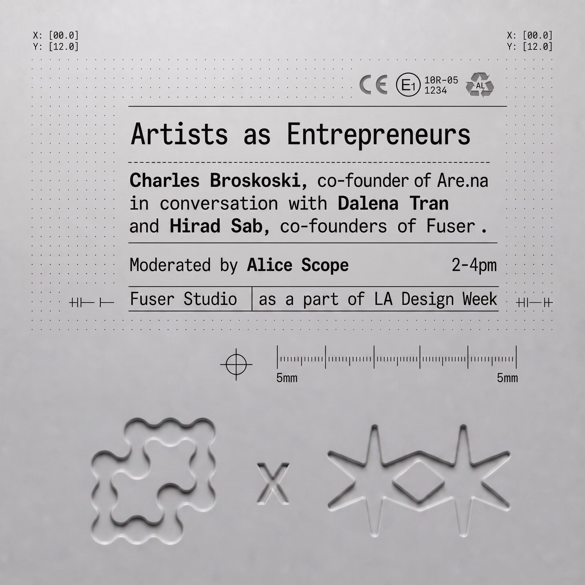 Artists as Entrepreneurs event flyer