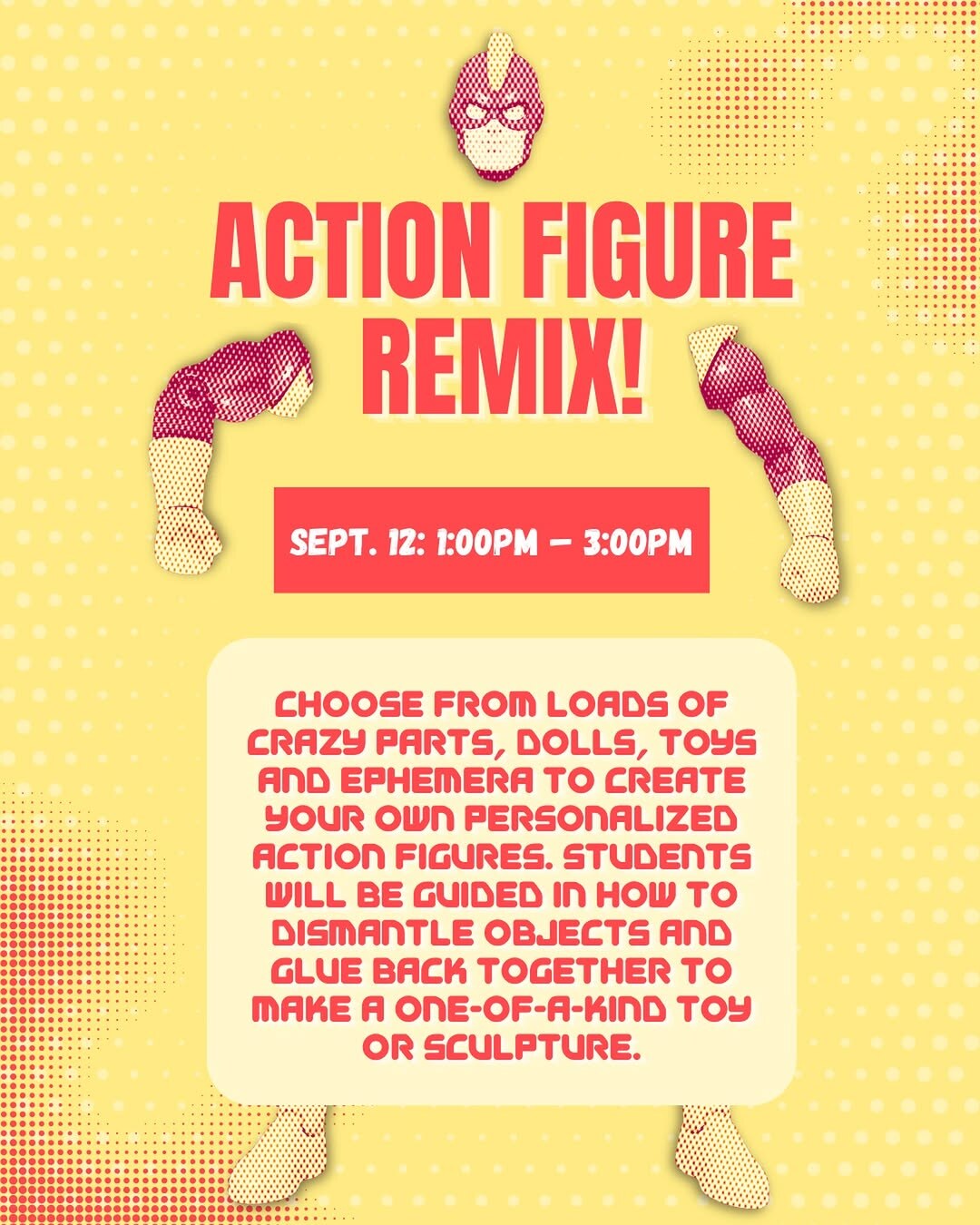 Action Figure Remix workshop flyer