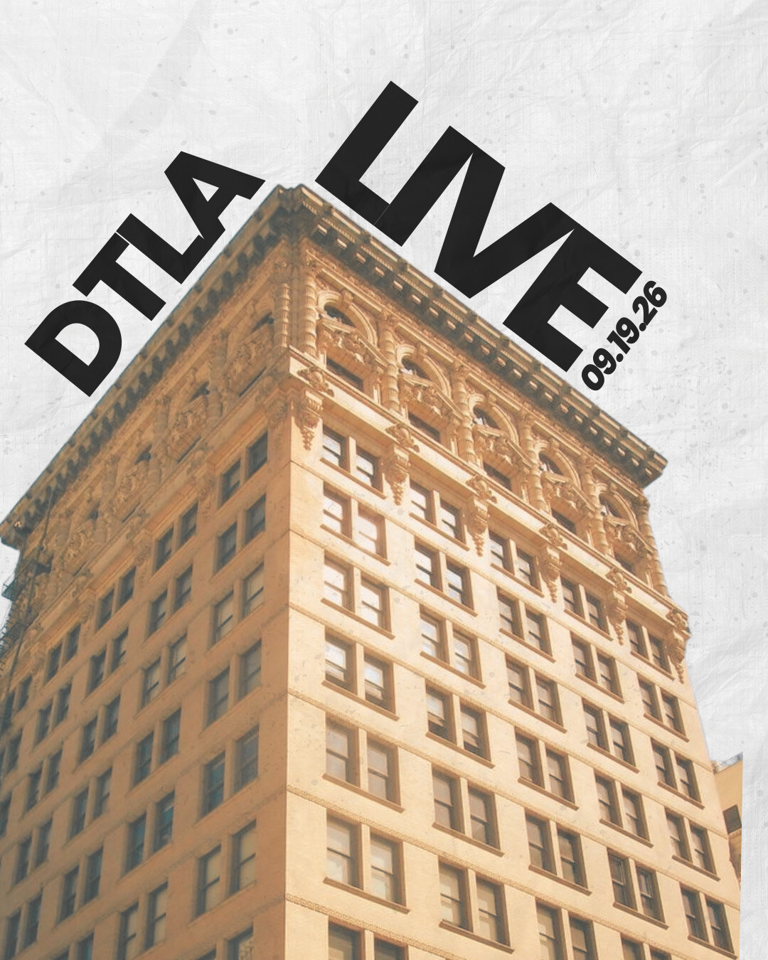 DTLA Live series flyer