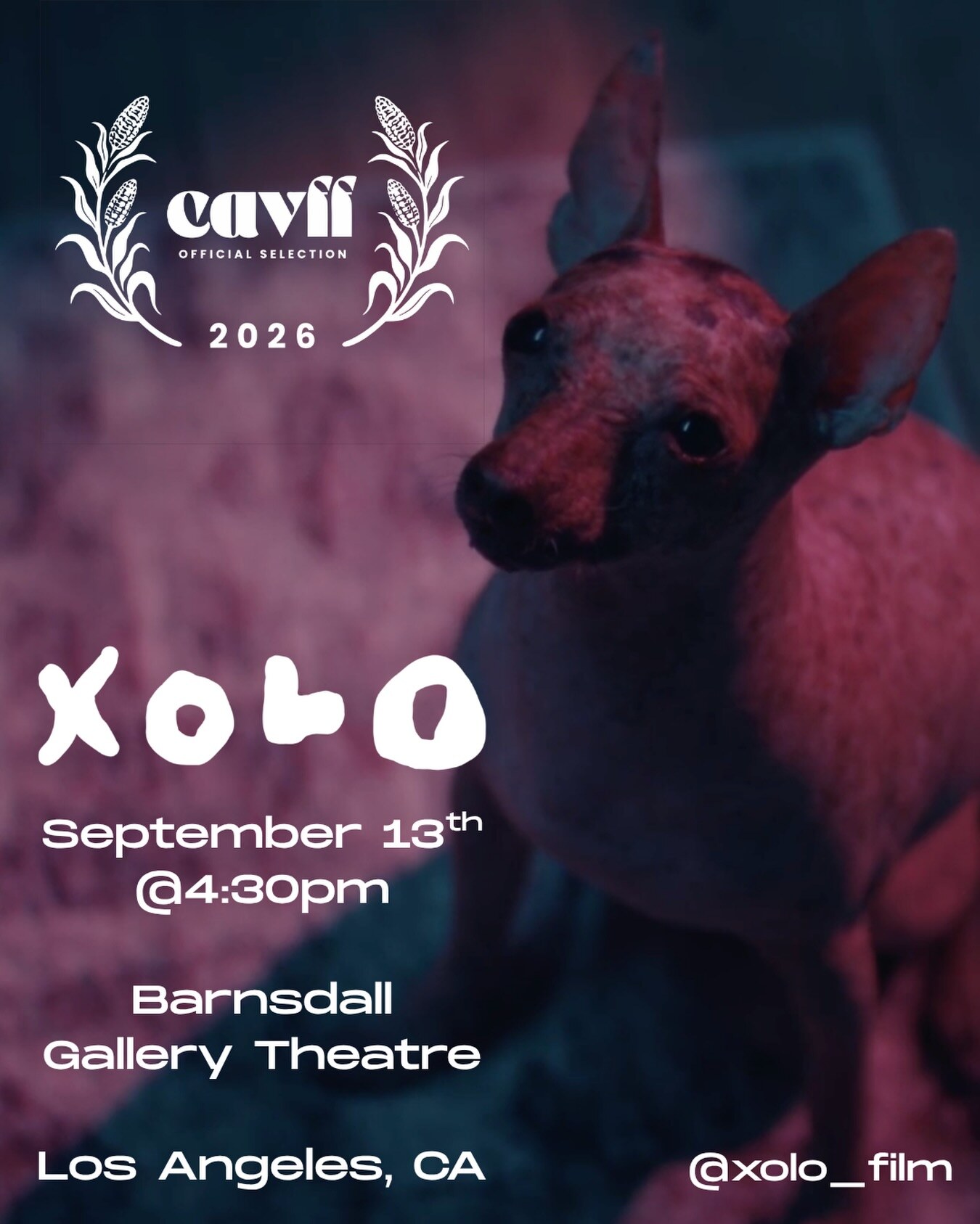 XOLO free screening flyer for September 13 at Barnsdall Gallery Theatre